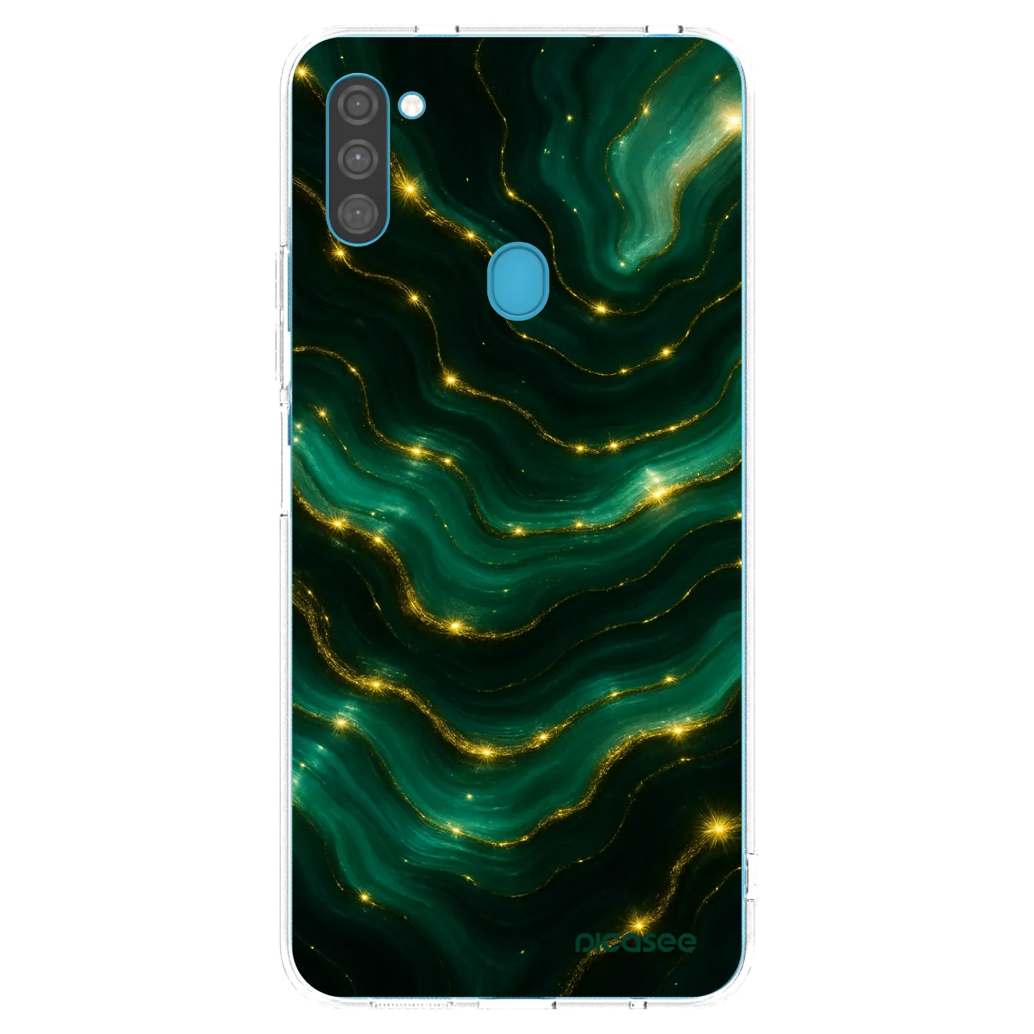 Picasee silikónový prehľadný obal pre Samsung Galaxy M11 - Emerald