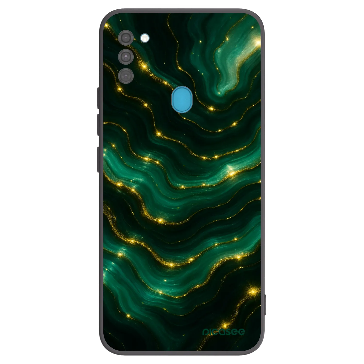 Picasee silikónový čierny obal pre Samsung Galaxy M11 - Emerald