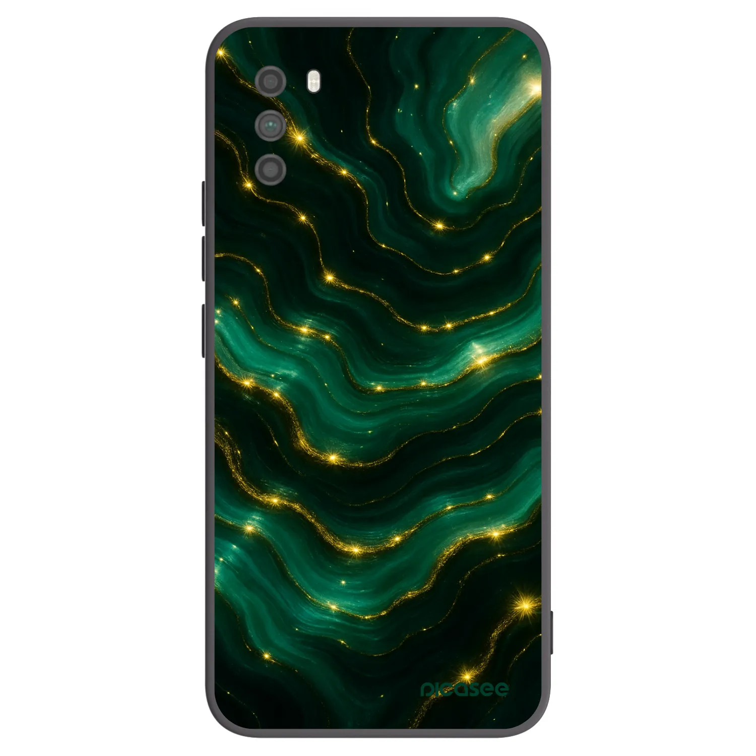Picasee silikónový čierny obal pre Xiaomi Poco M3 - Emerald