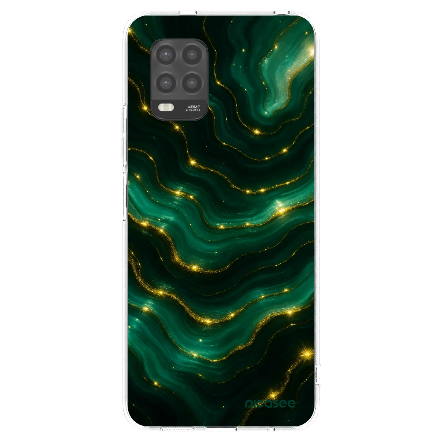 Silikónový prehľadný obal pre Xiaomi Mi 10 Lite - Emerald