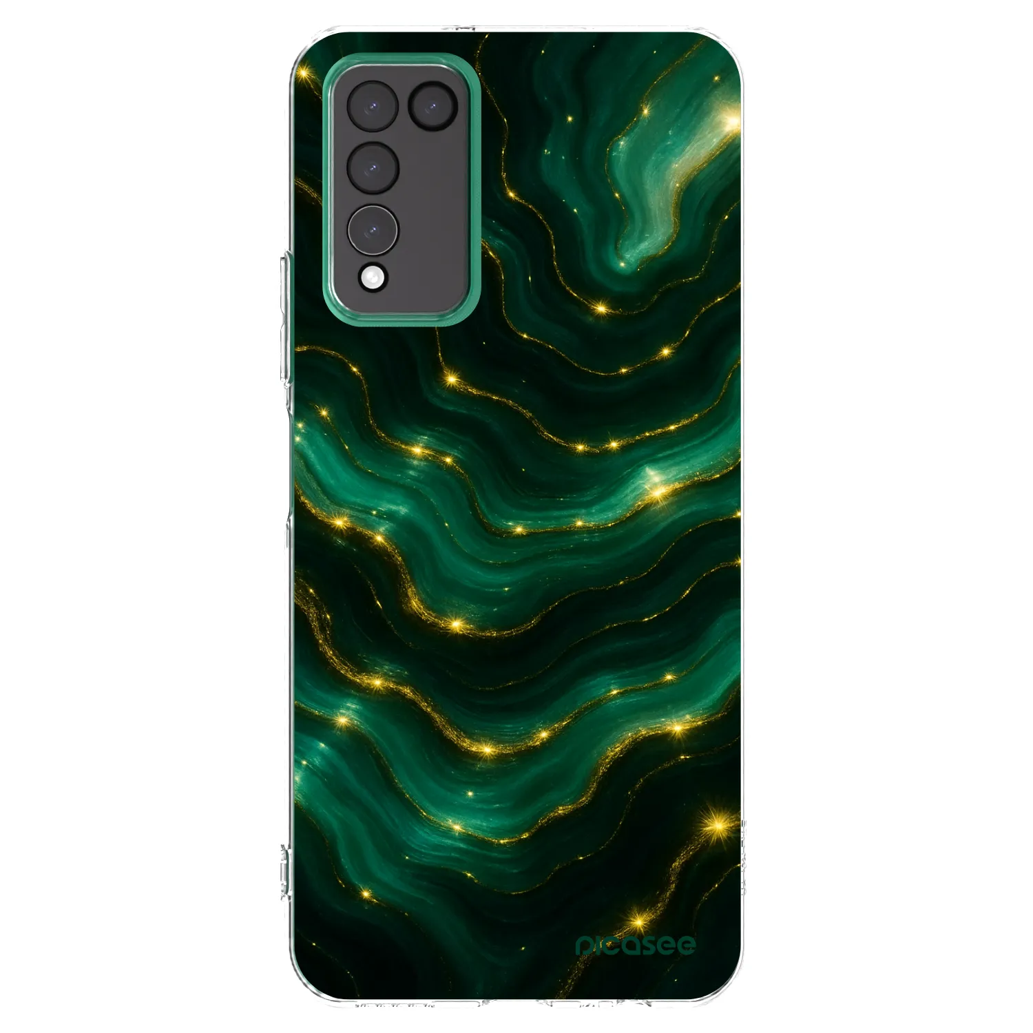 Picasee silikónový prehľadný obal pre Honor 10X Lite - Emerald
