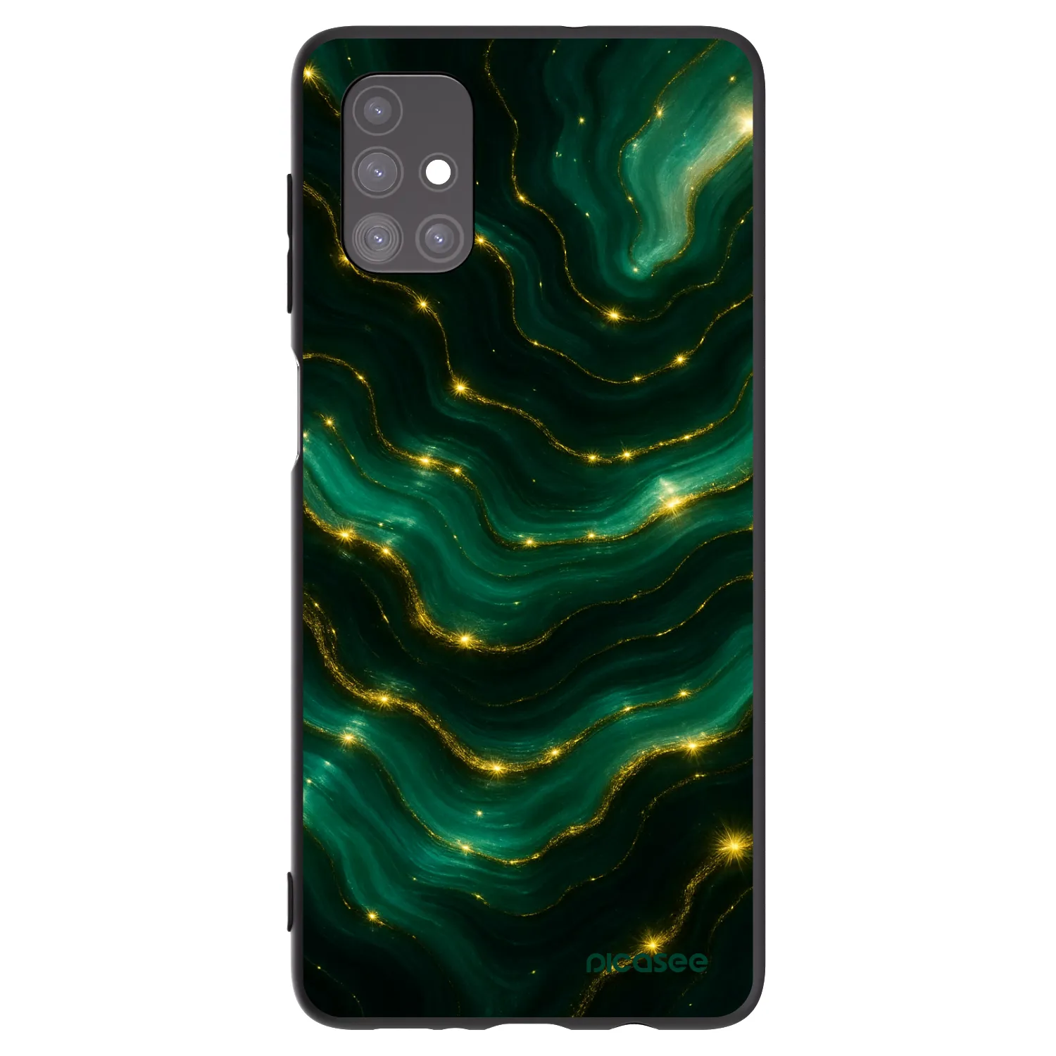 Picasee silikónový čierny obal pre Samsung Galaxy M51 M515F - Emerald