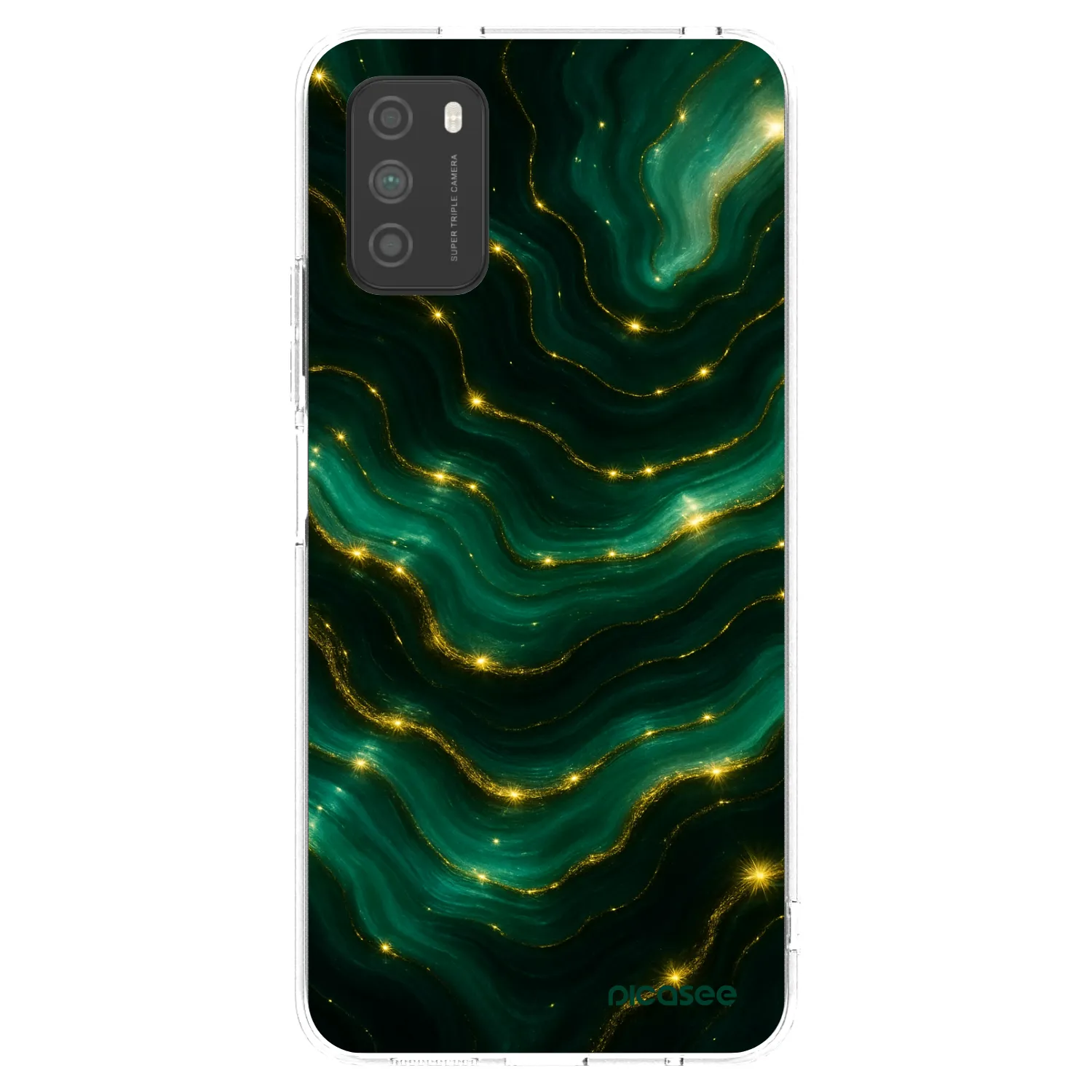 Silikónový prehľadný obal pre Xiaomi Poco M3 - Emerald