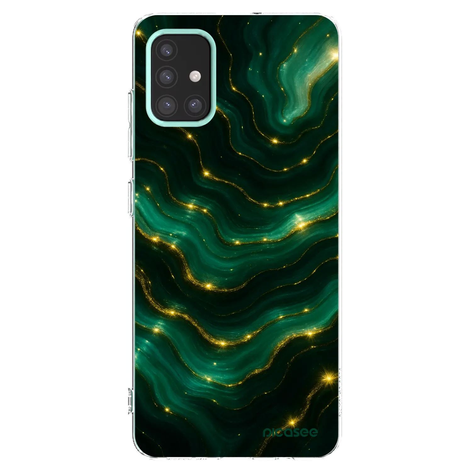 Picasee silikónový prehľadný obal pre Samsung Galaxy M31s - Emerald