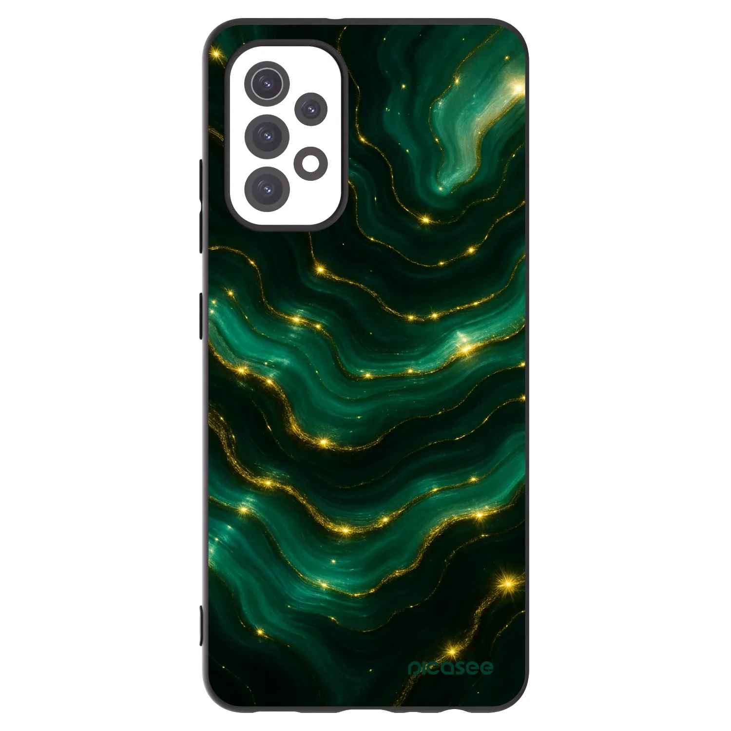 Picasee silikónový čierny obal pre Samsung Galaxy A32 5G A326B - Emerald