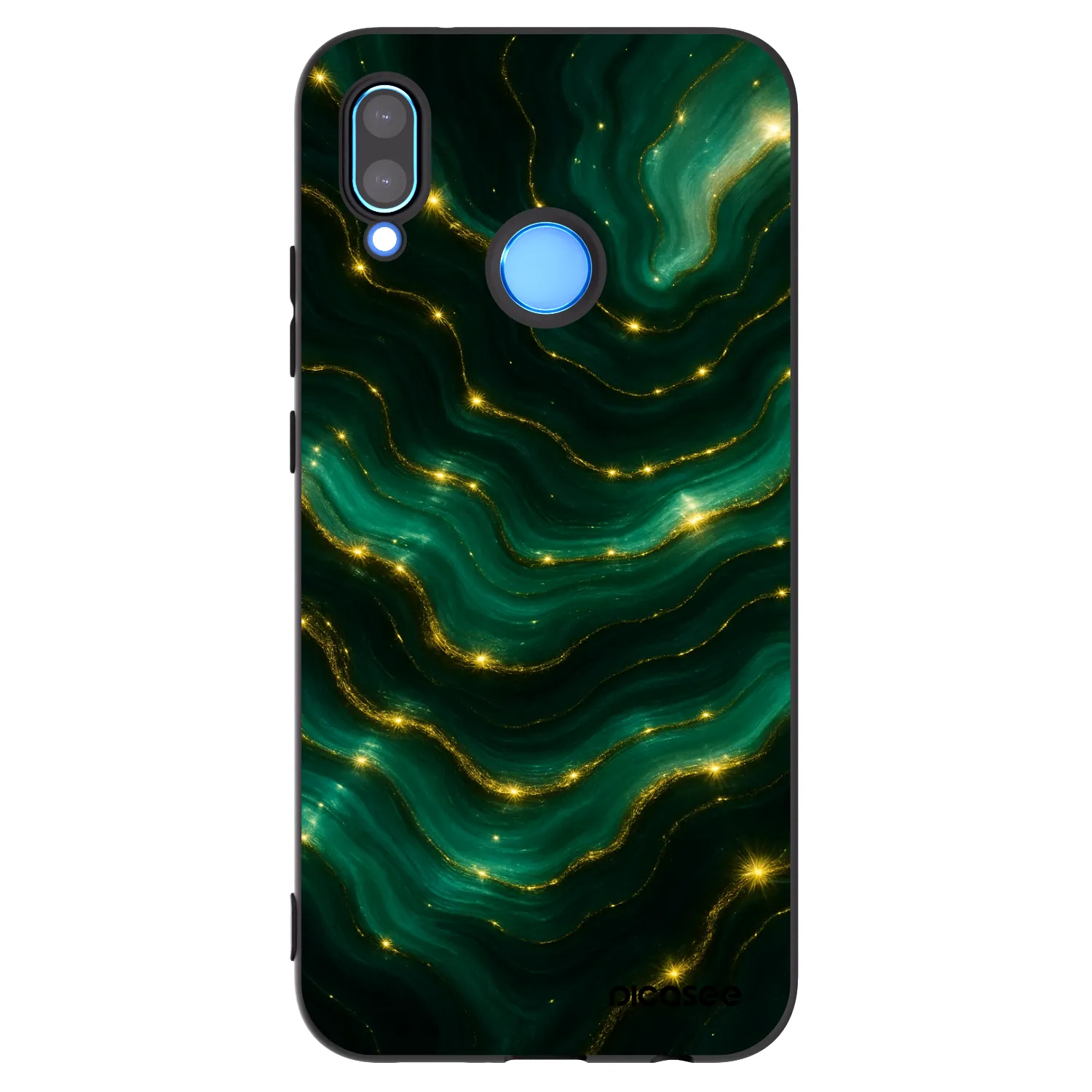 Picasee silikónový čierny obal pre Huawei P20 Lite - Emerald