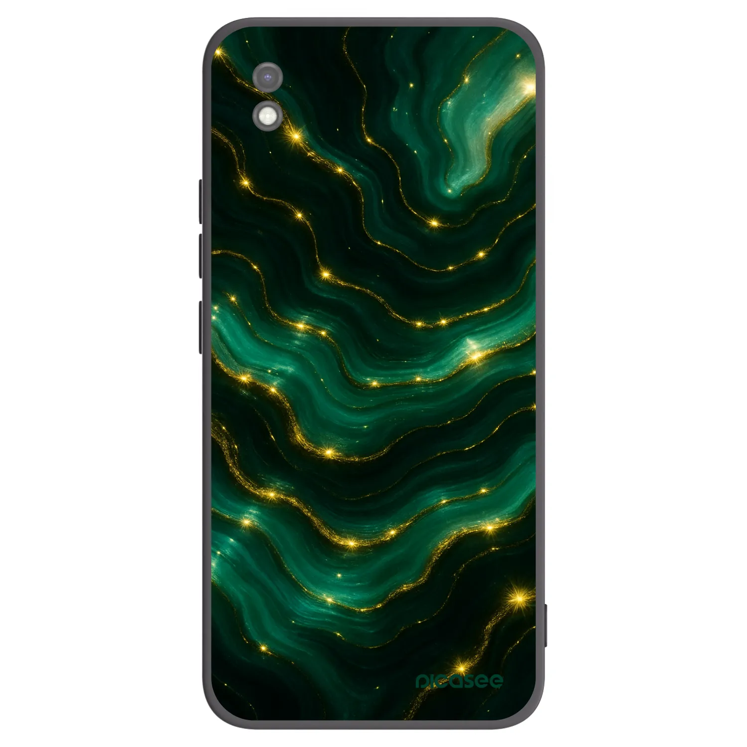 Picasee silikónový čierny obal pre Xiaomi Redmi 9AT - Emerald