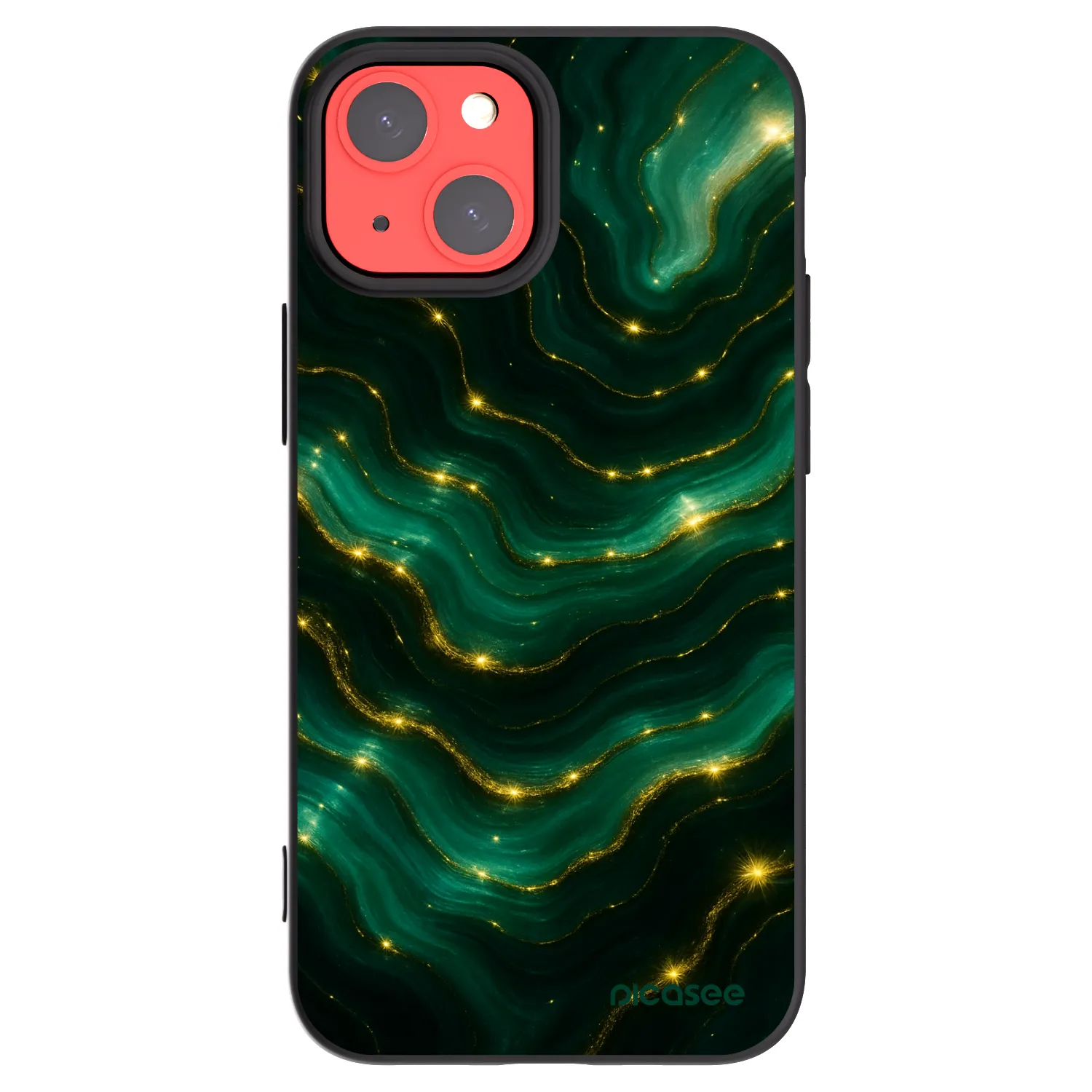 Picasee silikónový čierny obal pre Apple iPhone 13 mini - Emerald