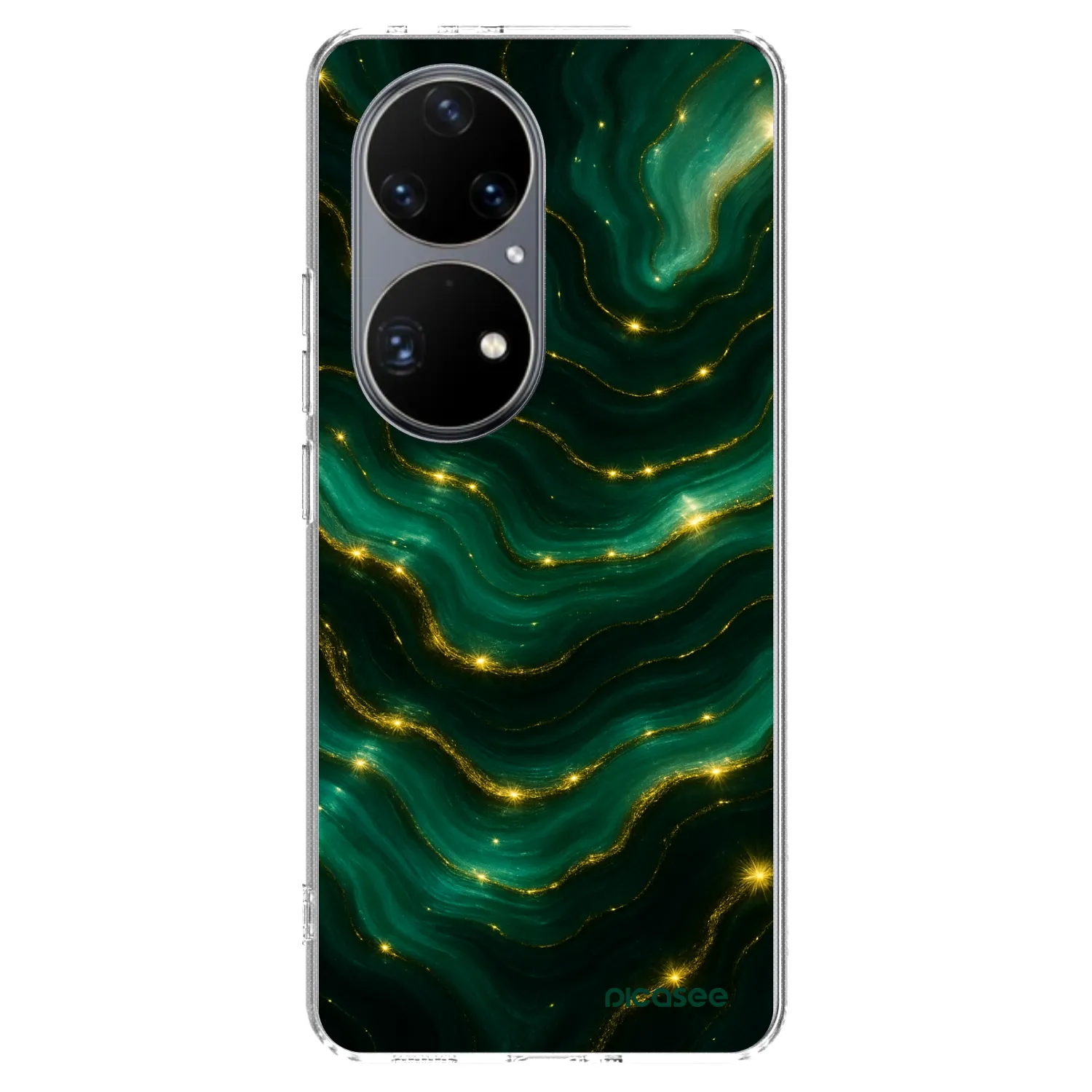 Picasee silikónový prehľadný obal pre Huawei P50 - Emerald