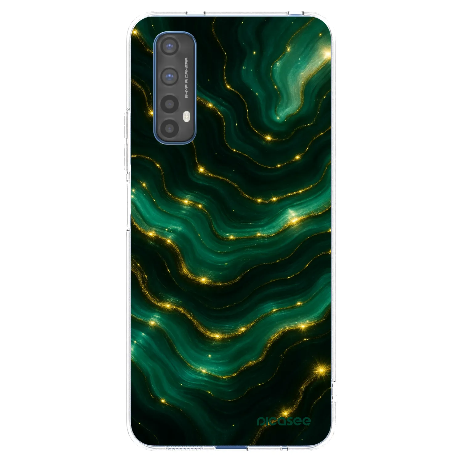 Picasee silikónový prehľadný obal pre Realme 7 - Emerald