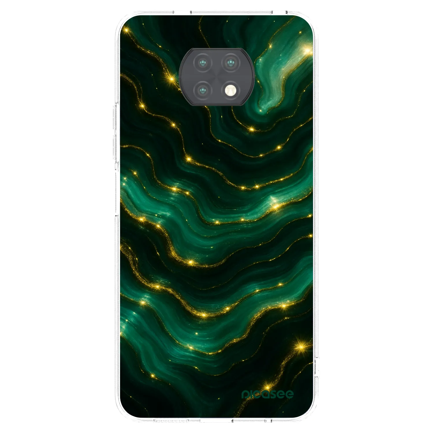 Silikónový prehľadný obal pre Xiaomi Redmi Note 9T - Emerald