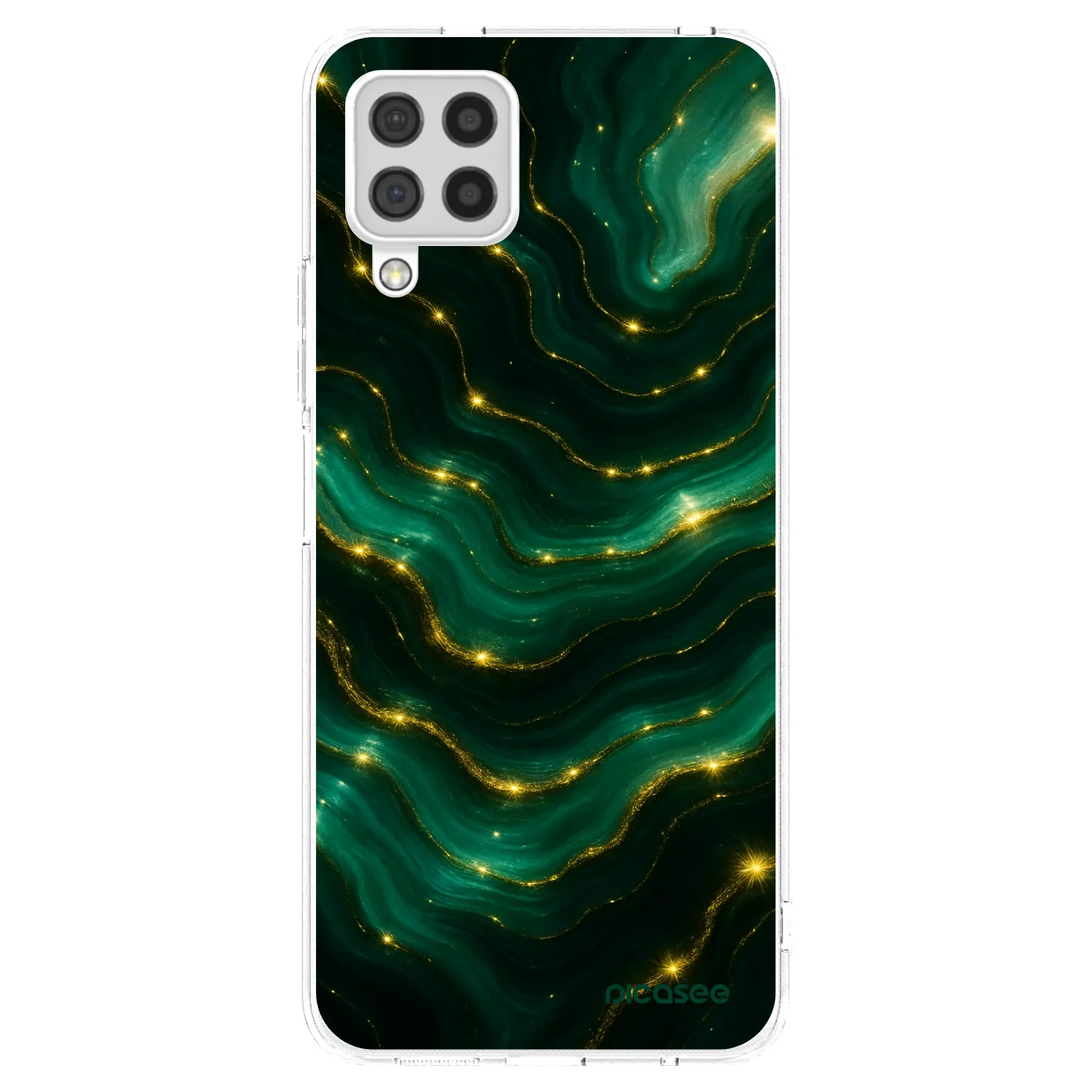 Picasee silikónový prehľadný obal pre Samsung Galaxy A22 A225F 4G - Emerald