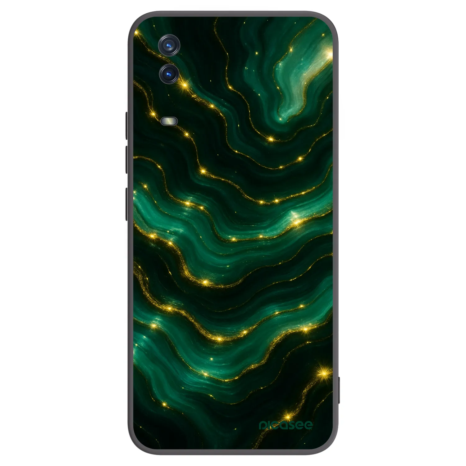 Picasee silikónový čierny obal pre Vivo Y11s - Emerald