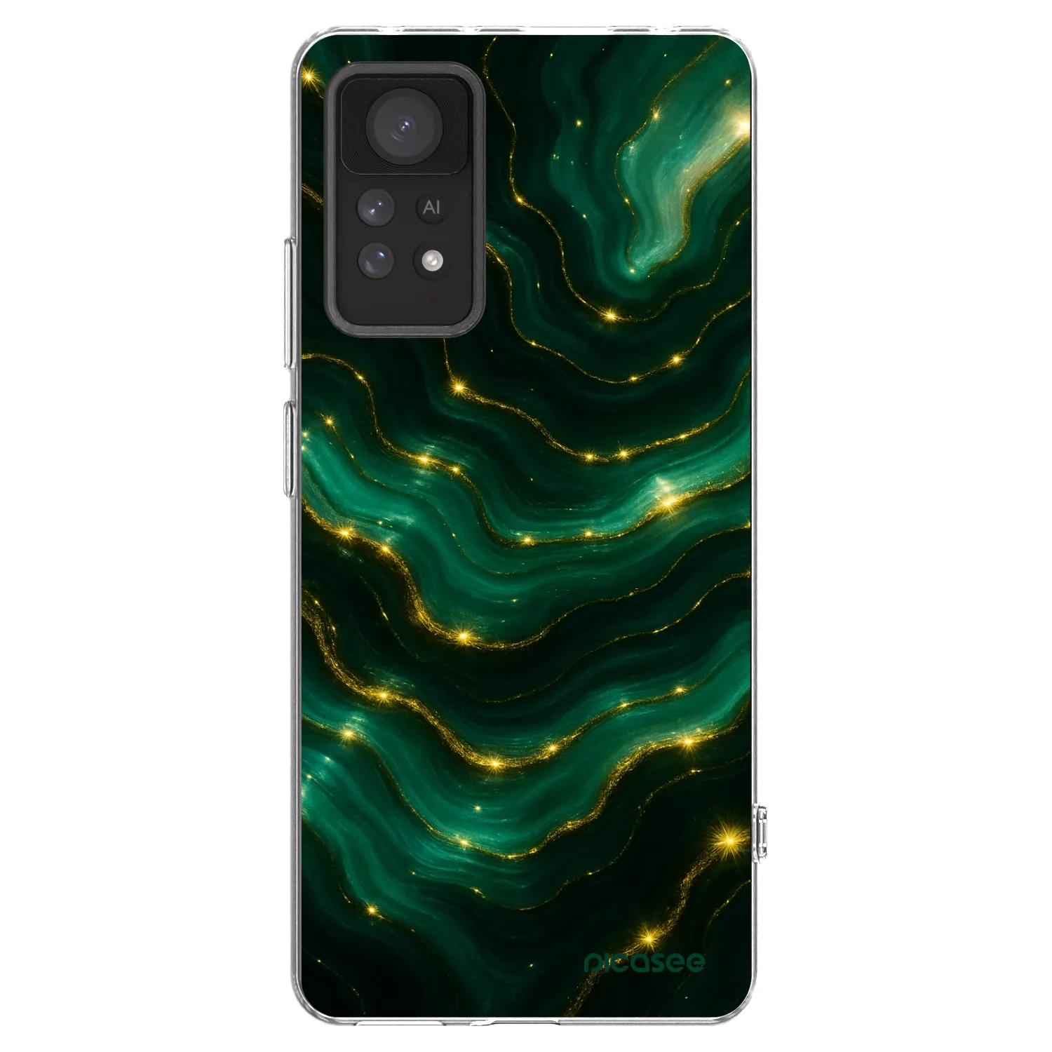 Picasee silikónový prehľadný obal pre Xiaomi Redmi Note 11 Pro 5G - Emerald