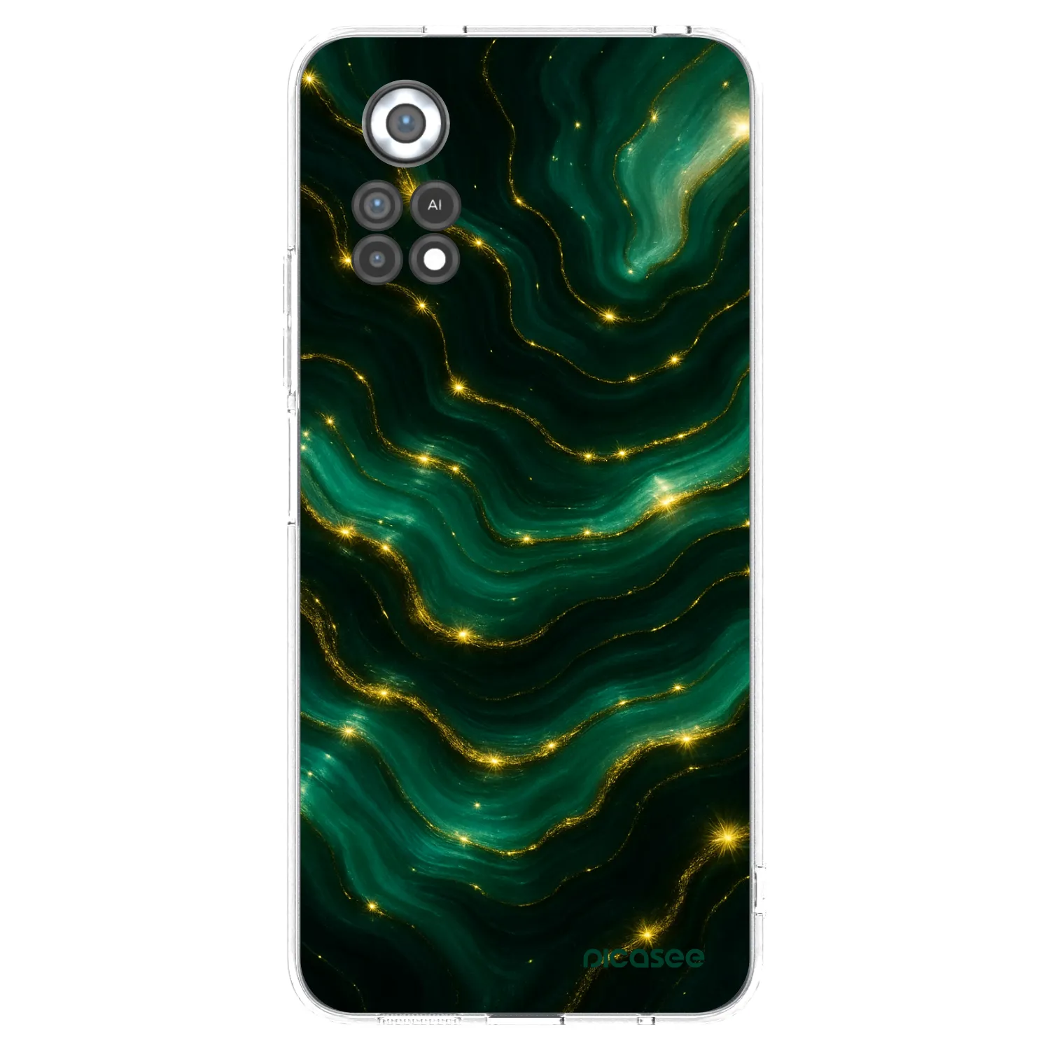 Picasee silikónový prehľadný obal pre Xiaomi Poco X4 Pro 5G - Emerald