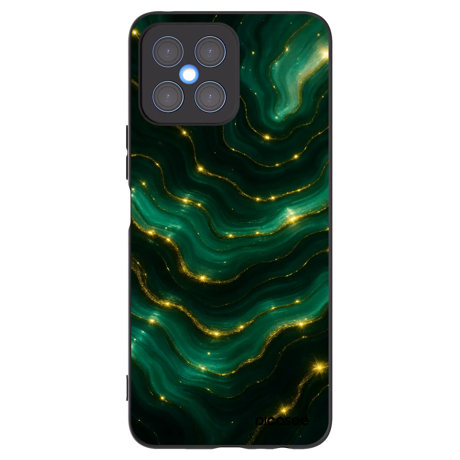 Picasee silikónový čierny obal pre Honor X8 4G - Emerald