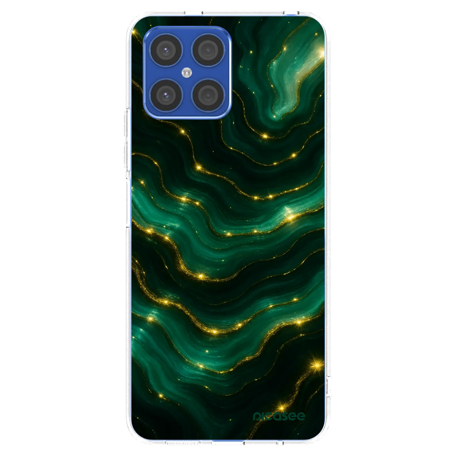 Picasee silikónový prehľadný obal pre Honor X8 4G - Emerald