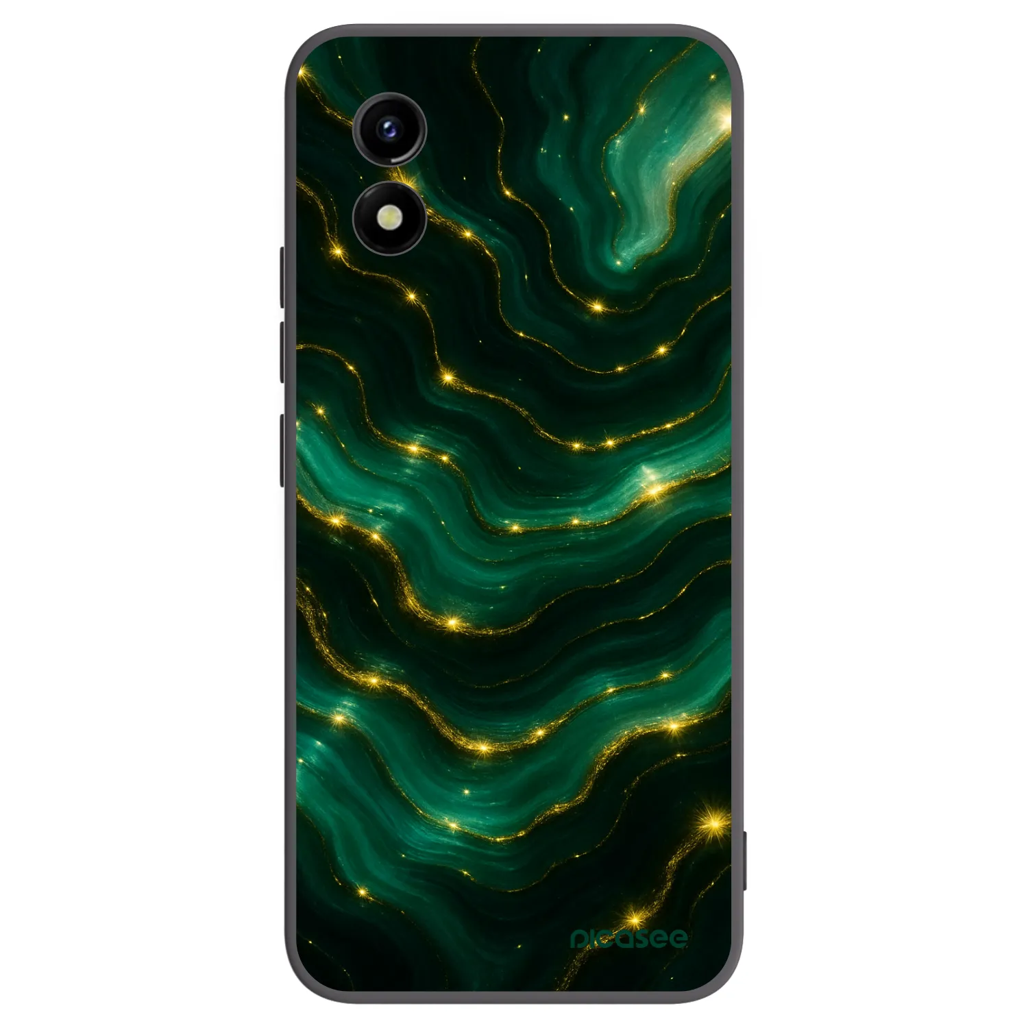 Picasee silikónový čierny obal pre Vivo Y01 - Emerald