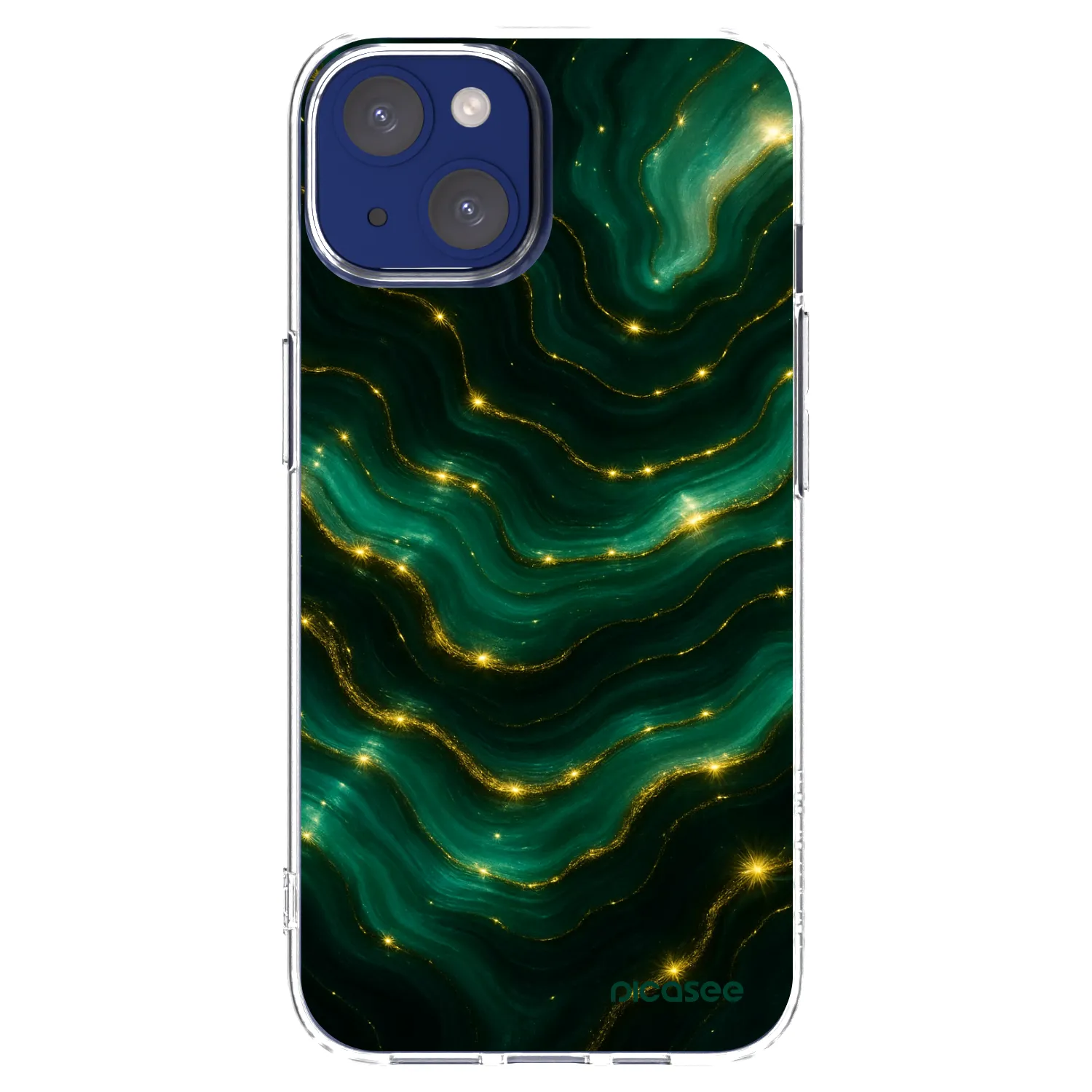Silikónový prehľadný obal pre Apple iPhone 14 - Emerald