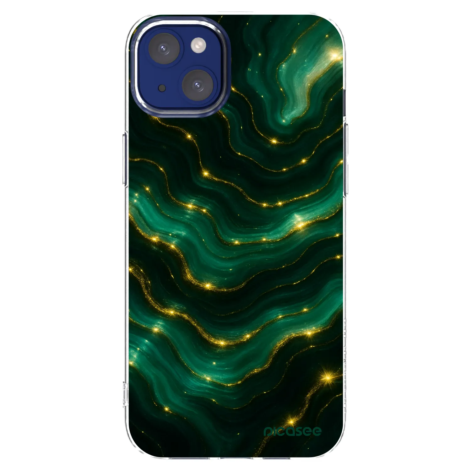 Picasee silikónový prehľadný obal pre Apple iPhone 14 Plus - Emerald