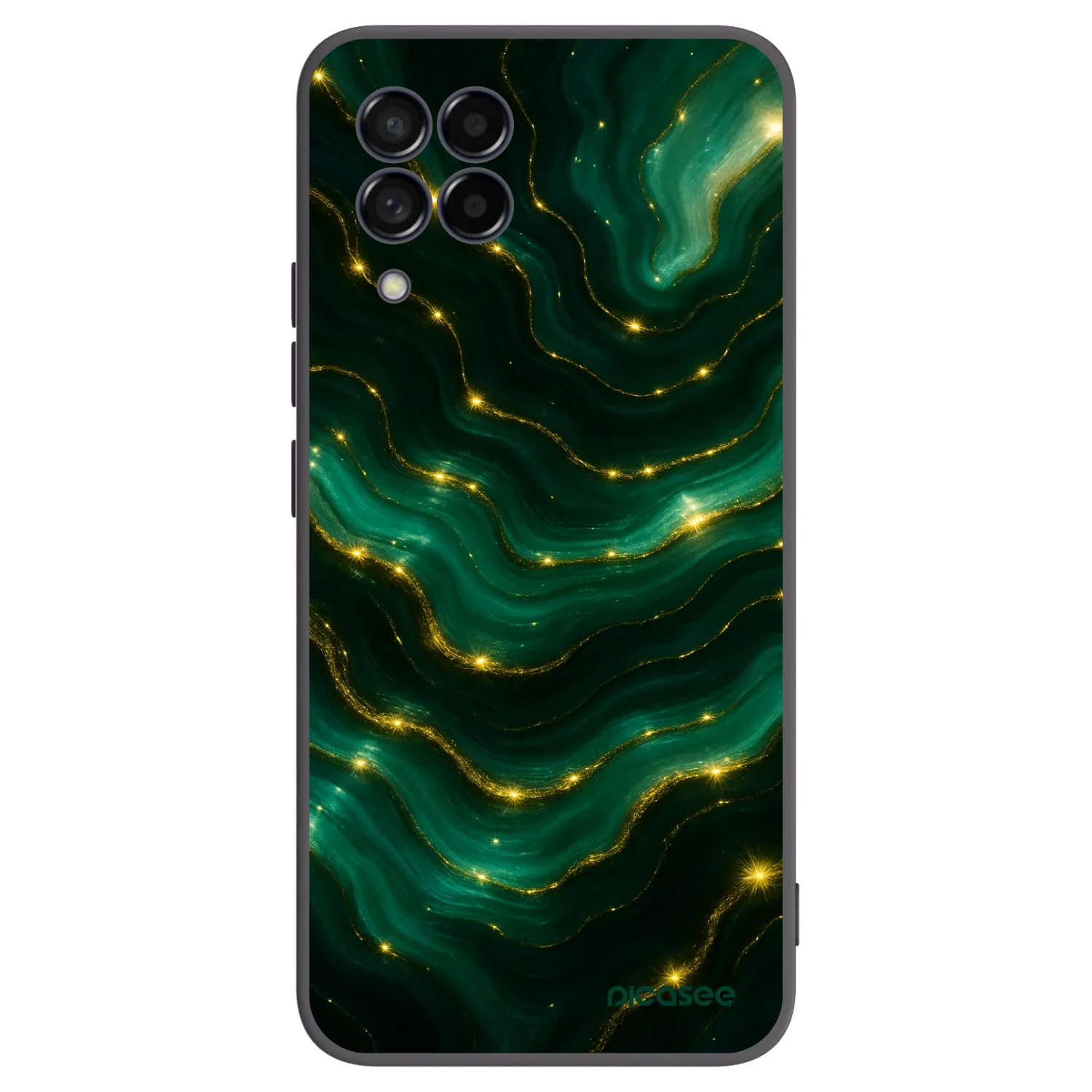 Picasee silikónový čierny obal pre Samsung Galaxy M53 5G - Emerald