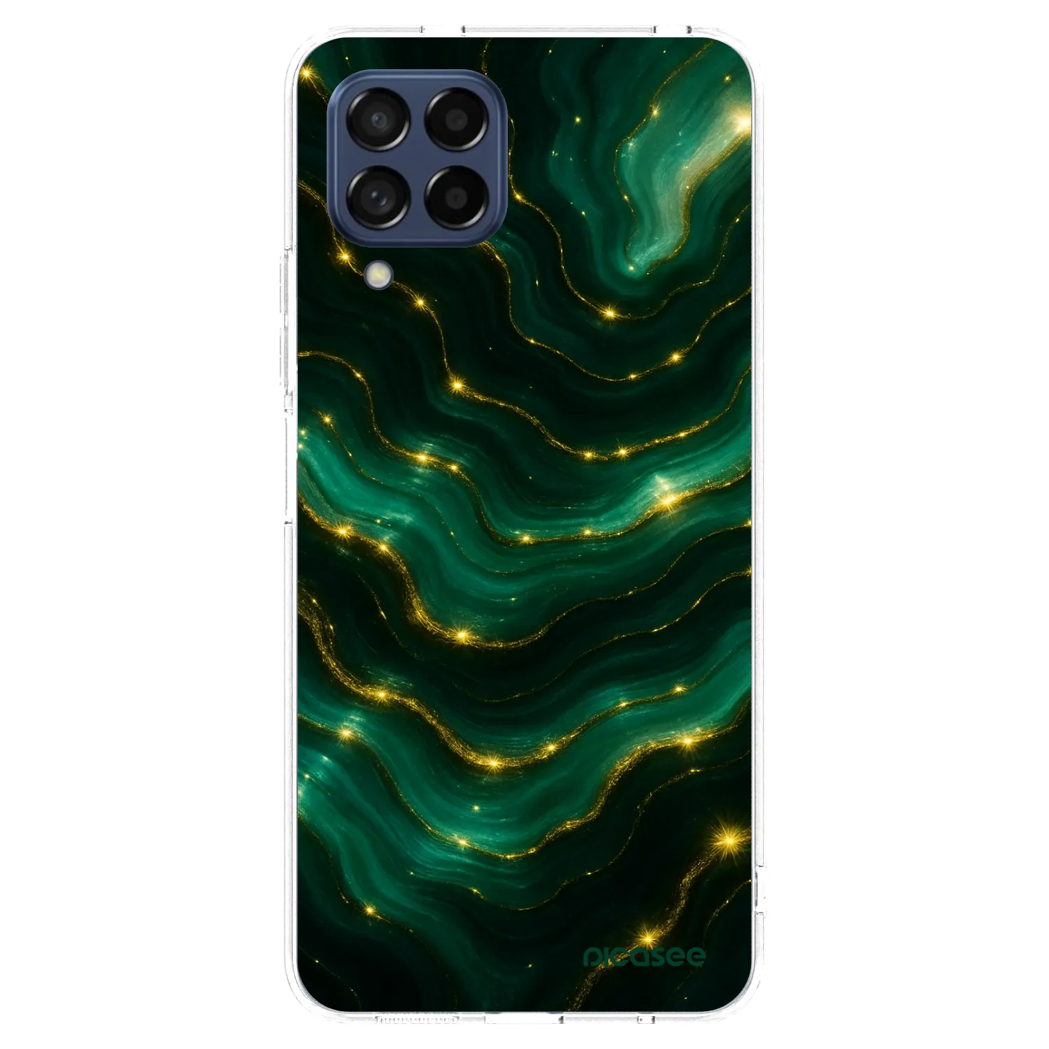 Picasee silikónový prehľadný obal pre Samsung Galaxy M53 5G - Emerald