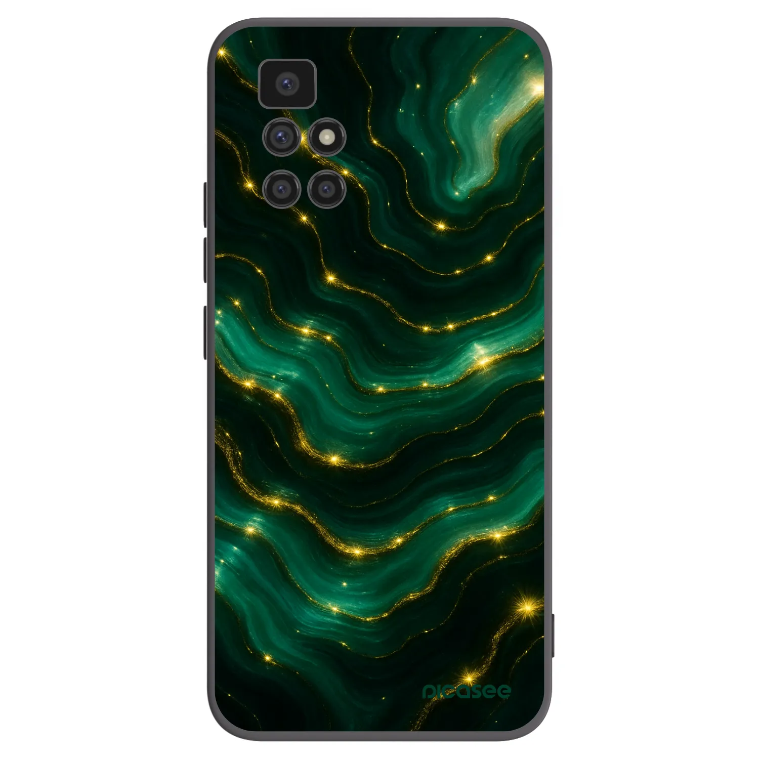 Silikónový čierny obal pre Xiaomi Redmi 10 (2022) - Emerald