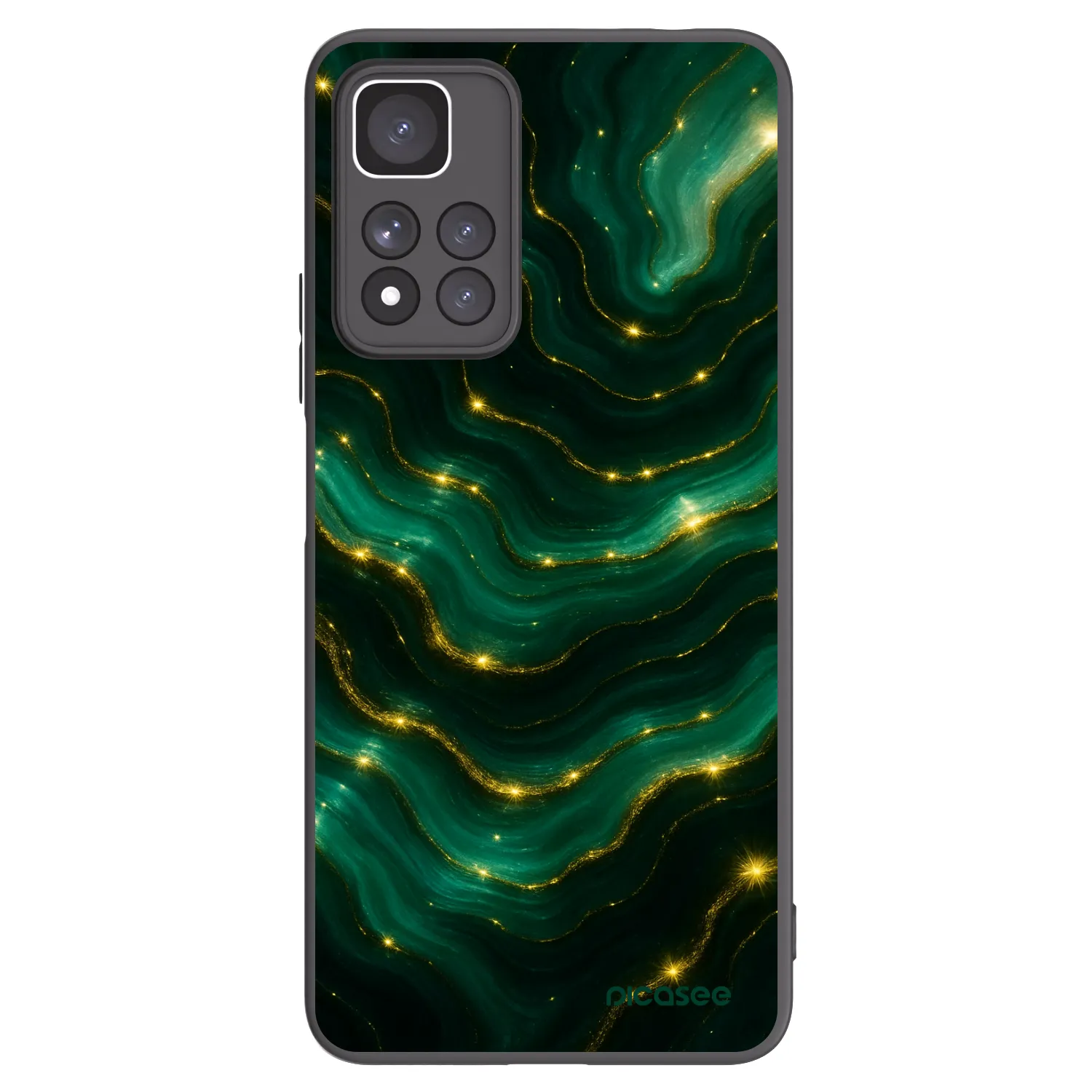 Picasee silikónový čierny obal pre Xiaomi Redmi Note 11 Pro+ 5G - Emerald