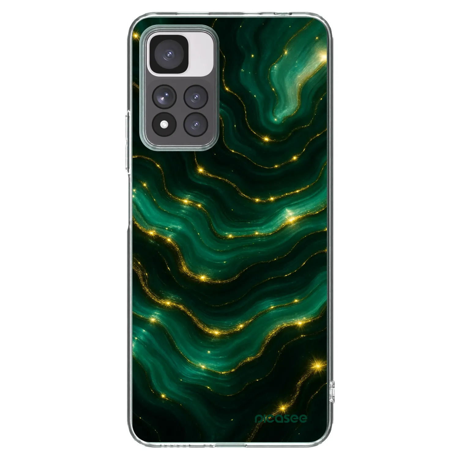 Picasee silikónový prehľadný obal pre Xiaomi Redmi Note 11 Pro+ 5G - Emerald