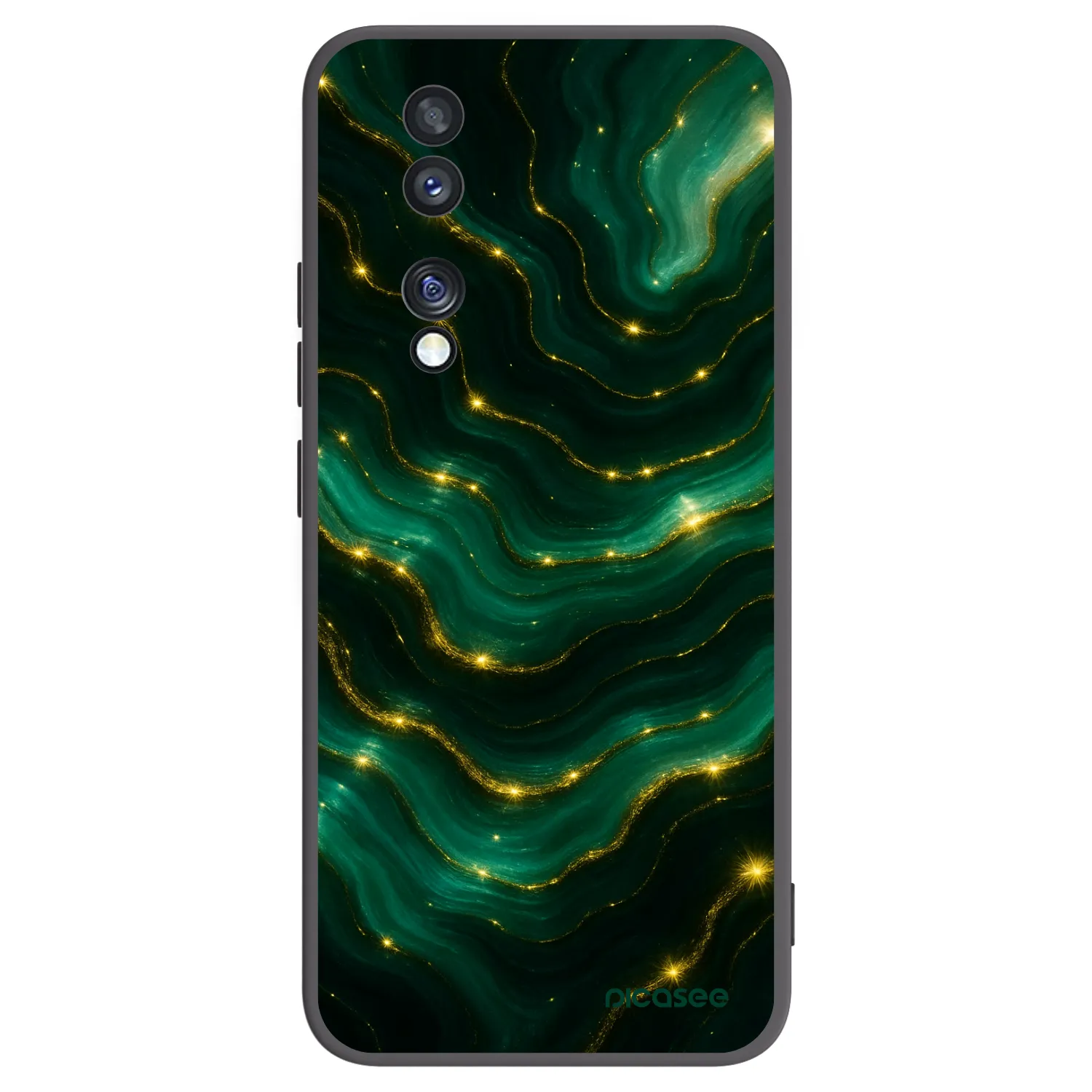Picasee silikónový čierny obal pre Honor 70 - Emerald