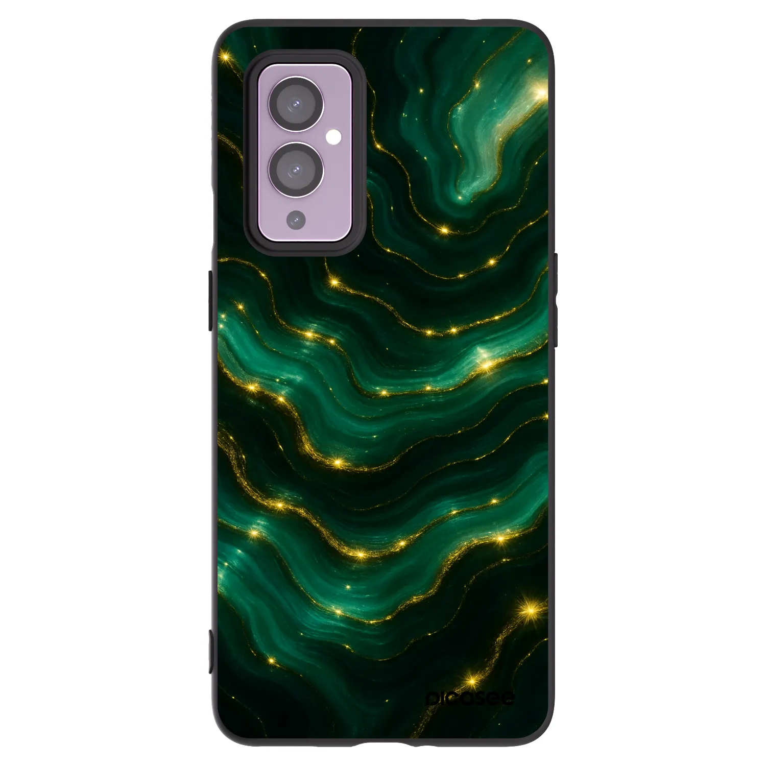 Picasee silikónový čierny obal pre OnePlus 9 - Emerald