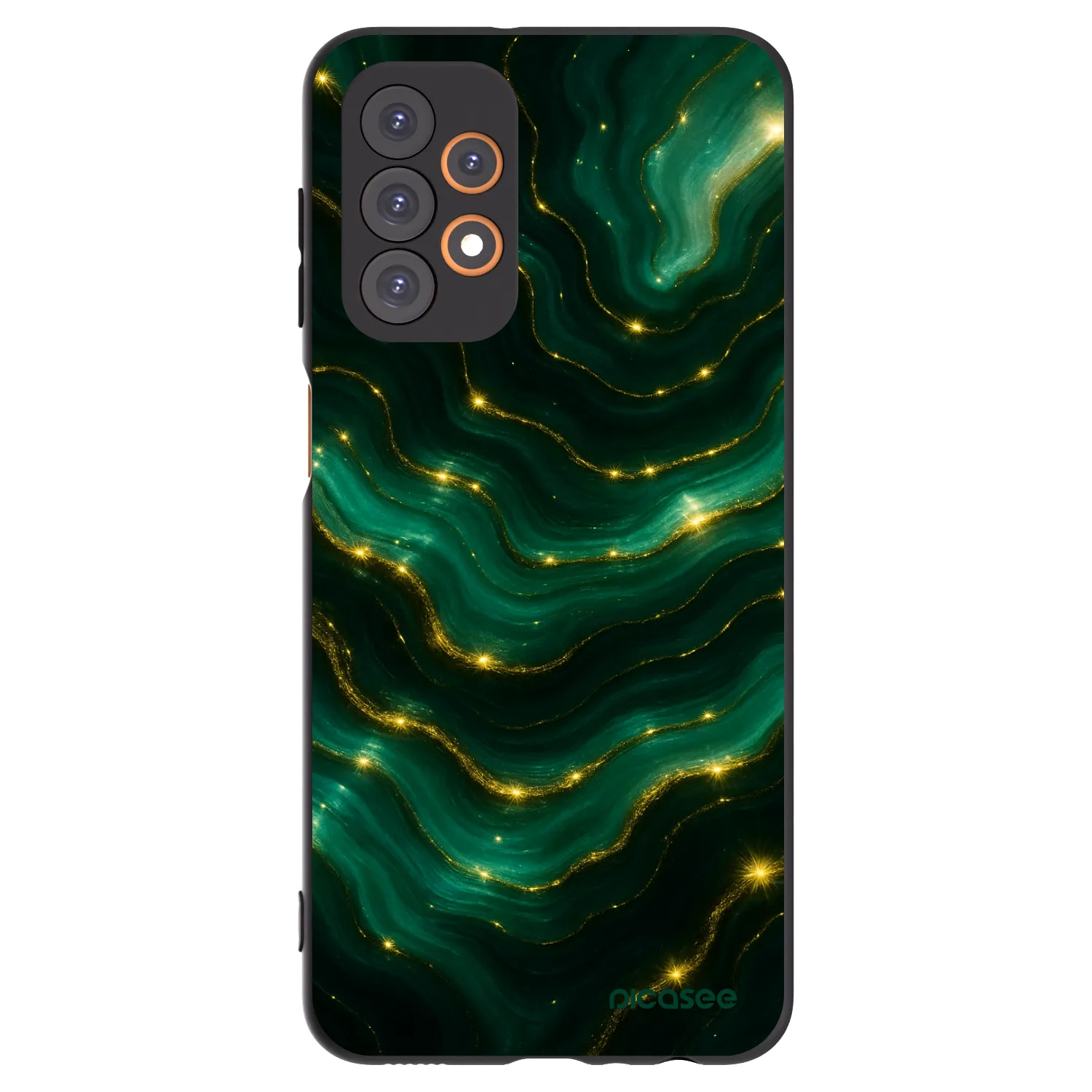 Picasee silikónový čierny obal pre Samsung Galaxy A23 A235F 4G - Emerald