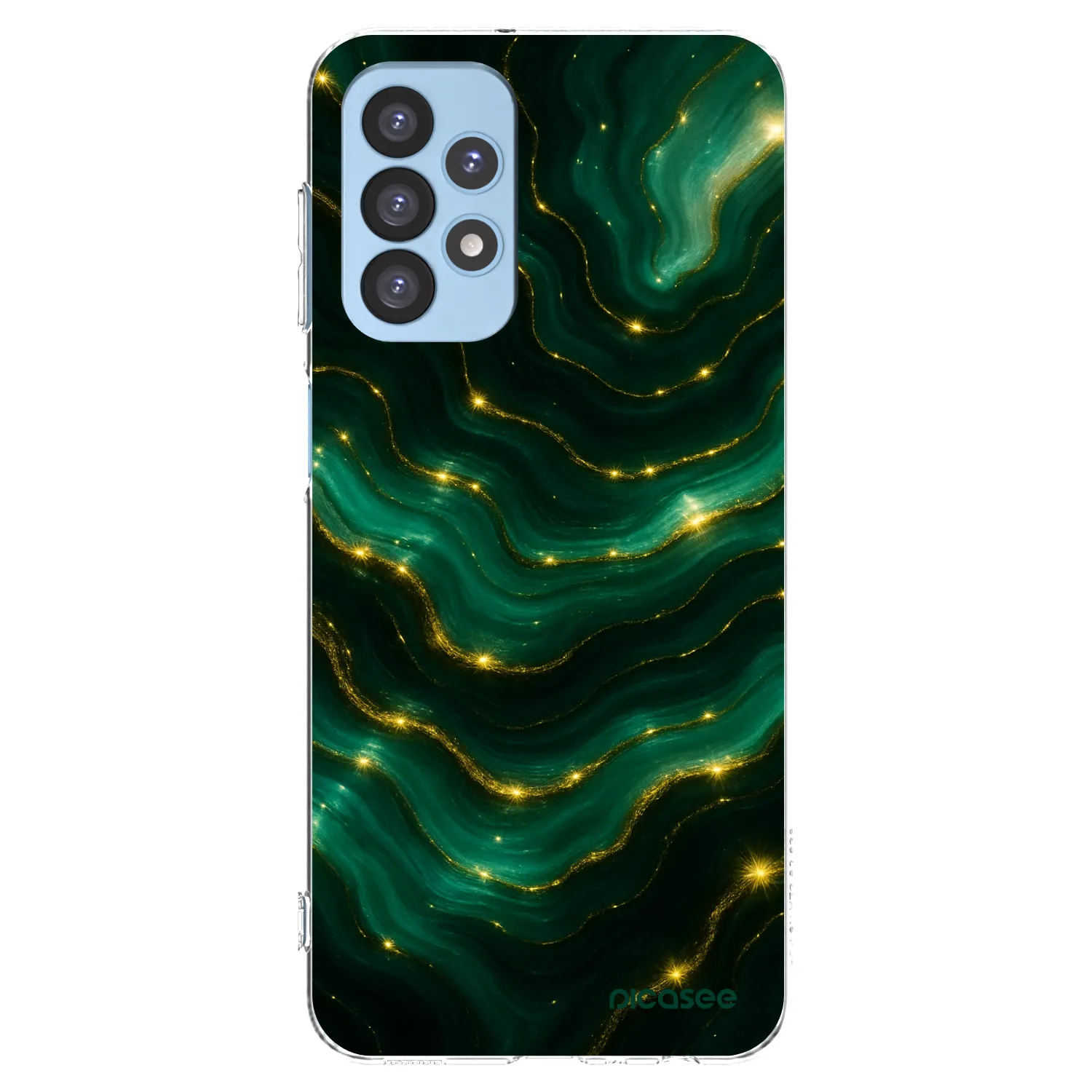 Picasee silikónový prehľadný obal pre Samsung Galaxy A23 A235F 4G - Emerald