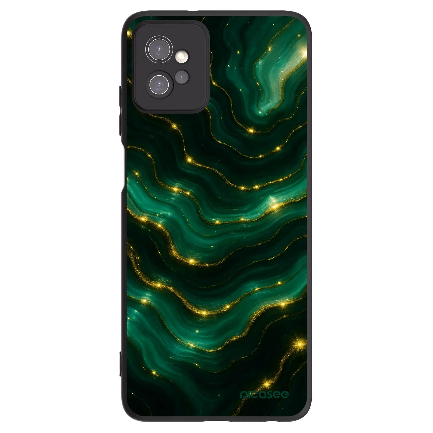 Picasee silikónový čierny obal pre Motorola Moto G32 - Emerald