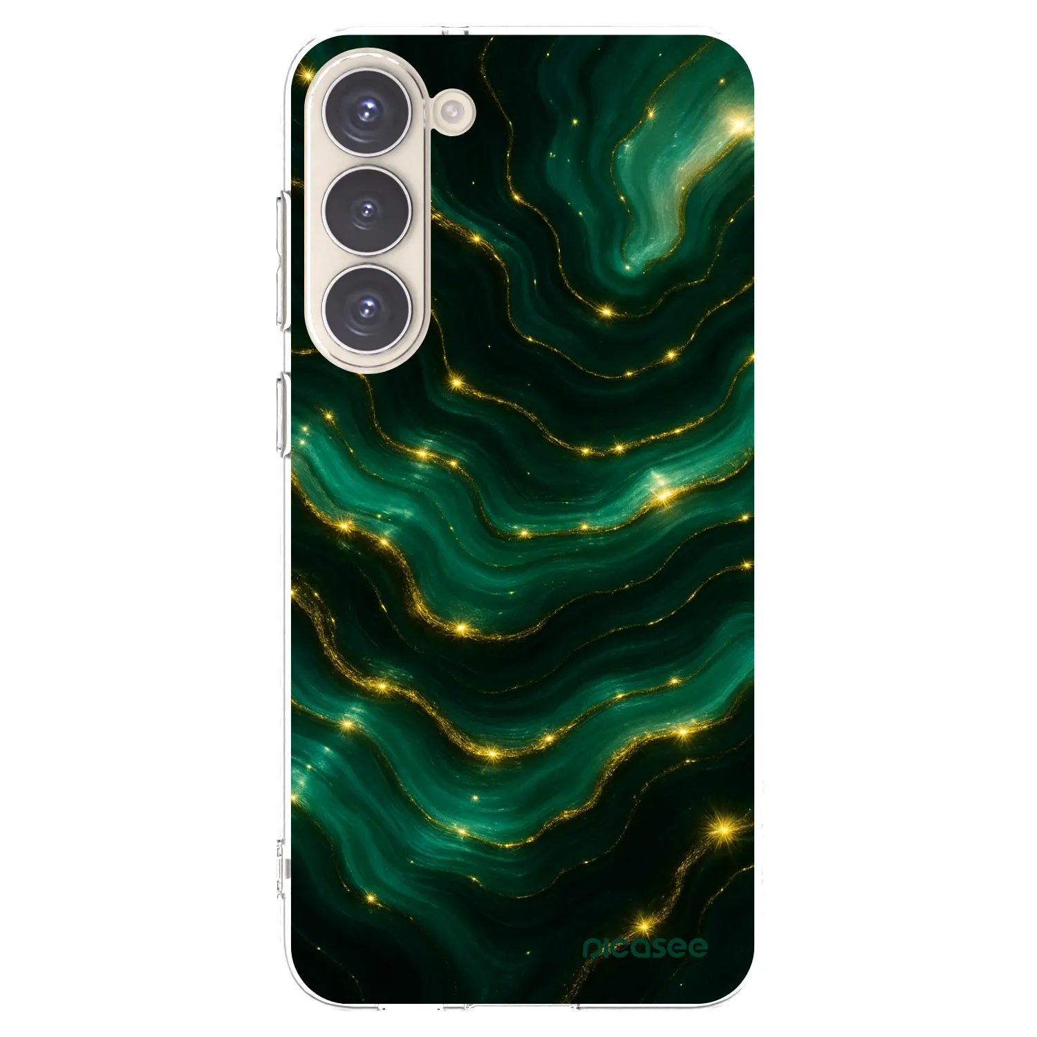 Picasee silikónový prehľadný obal pre Samsung Galaxy S23+ 5G - Emerald