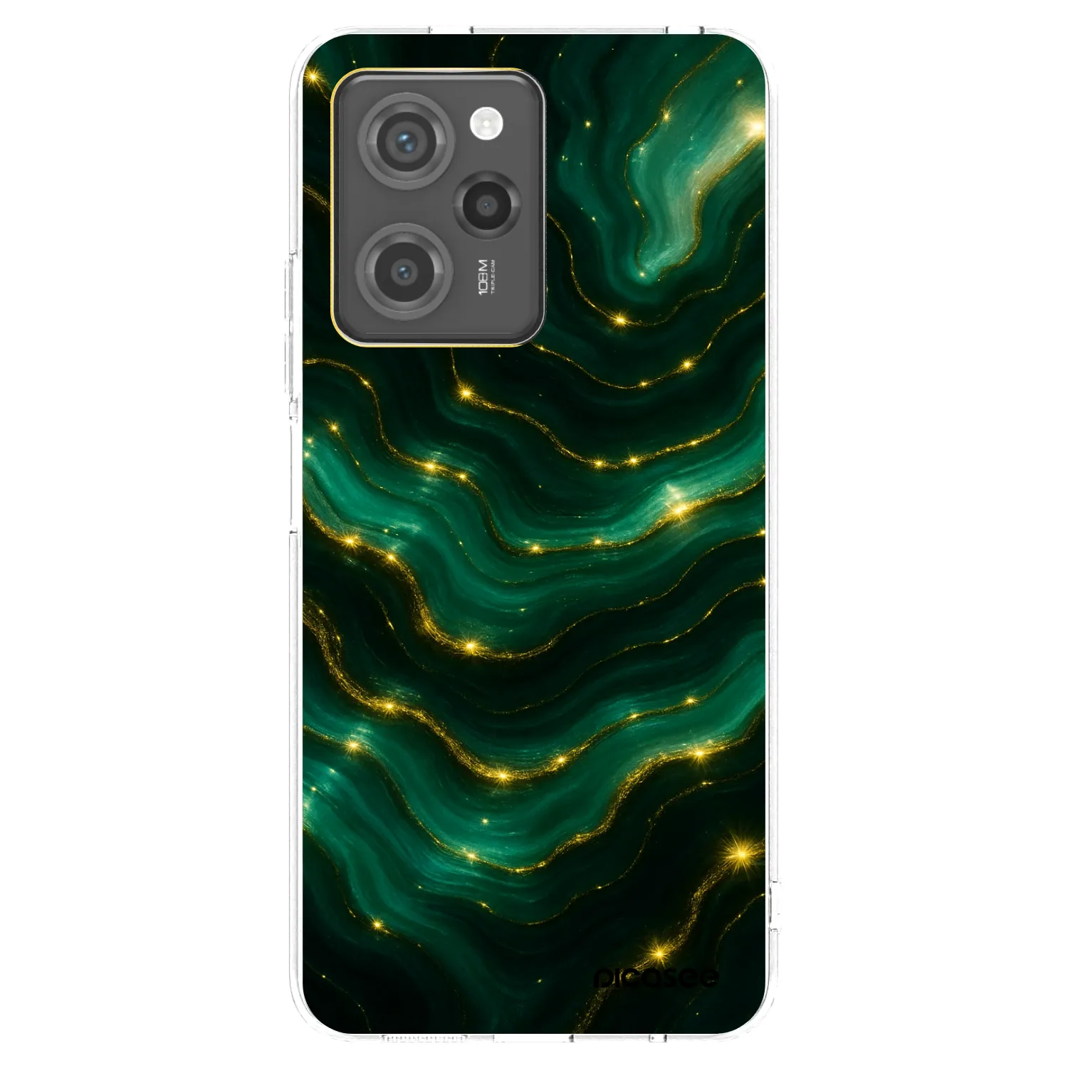 Picasee silikónový čierny obal pre Xiaomi Poco X5 Pro - Emerald