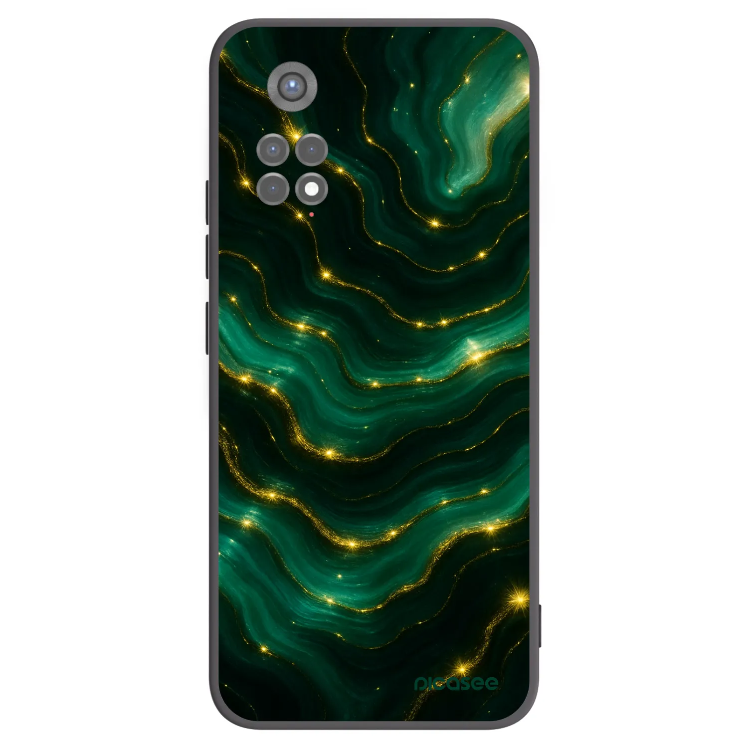 Picasee silikónový čierny obal pre Xiaomi Redmi Note 11S 5G - Emerald