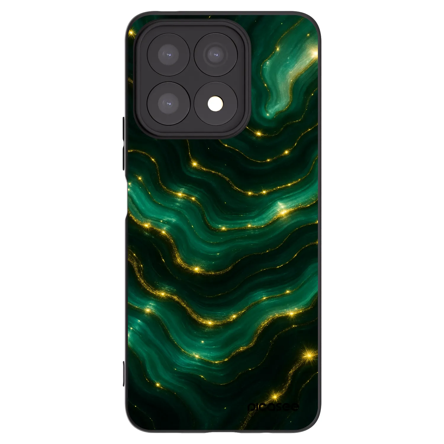Picasee silikónový čierny obal pre Honor X8a - Emerald