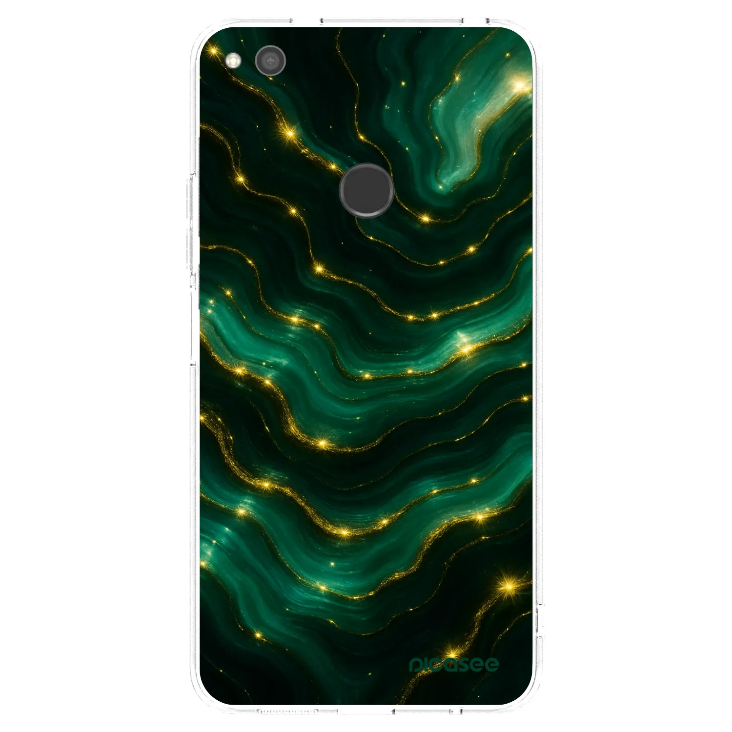 Picasee silikónový prehľadný obal pre Huawei P9 Lite 2017 - Emerald