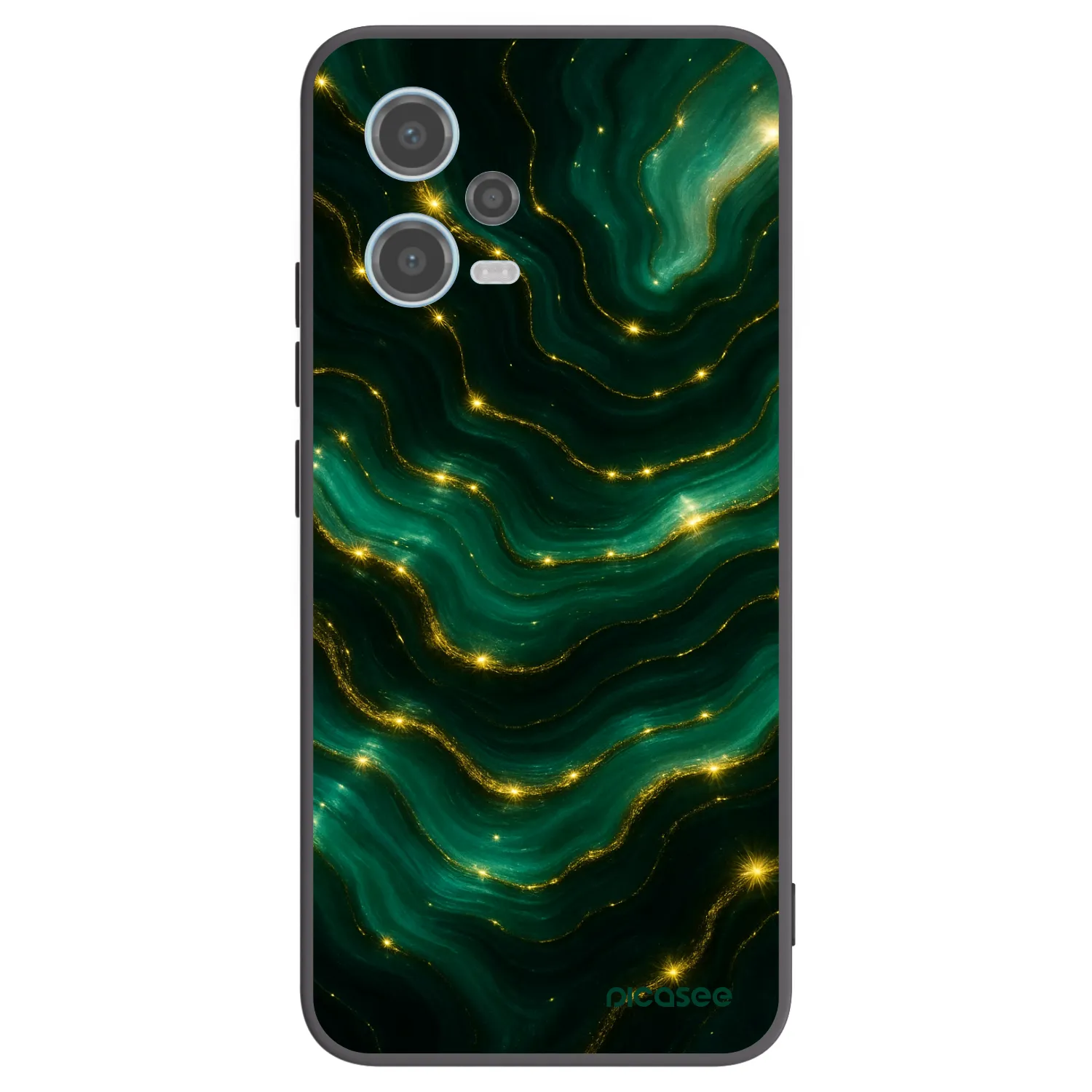 Picasee silikónový čierny obal pre Xiaomi Redmi Note 12 5G - Emerald