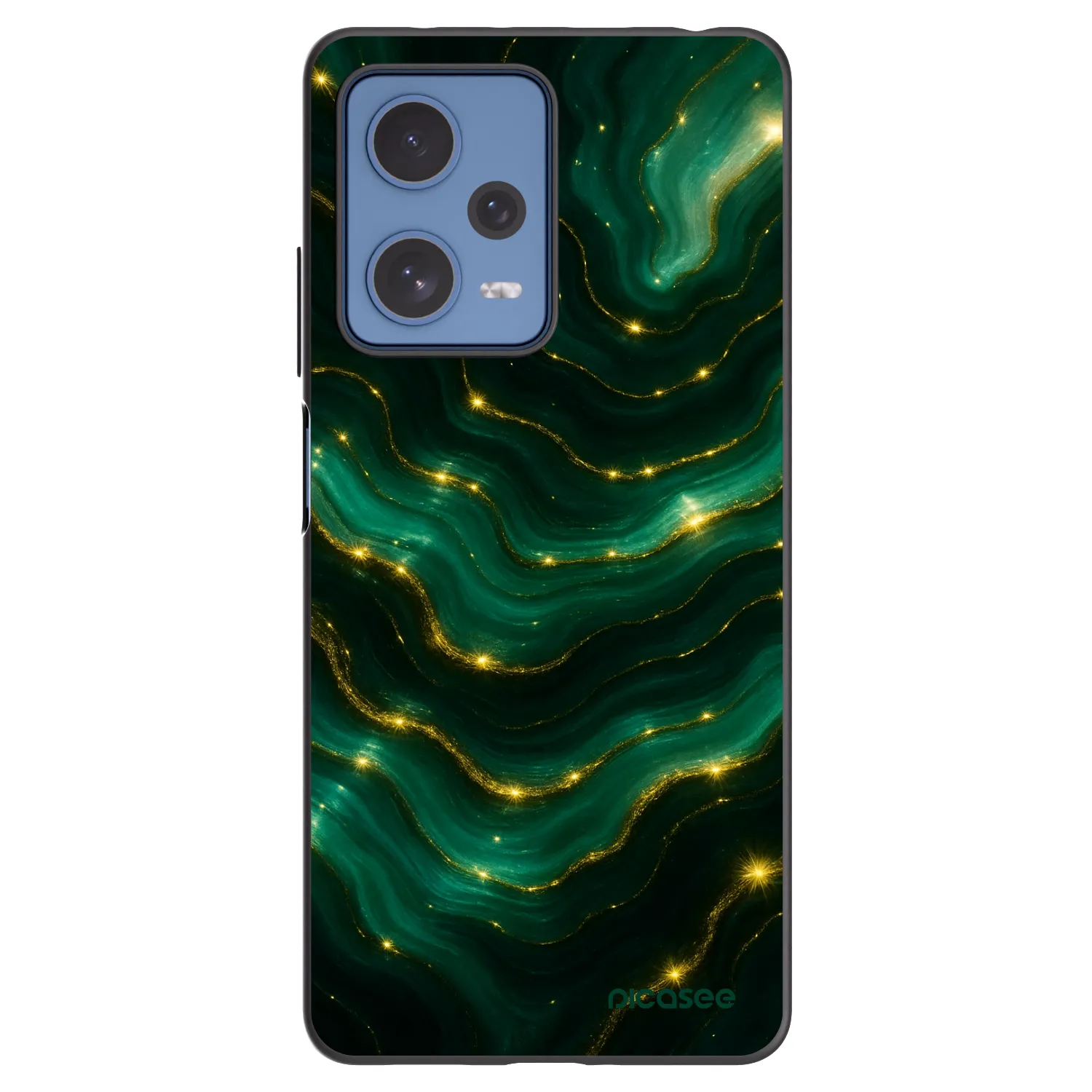 Picasee silikónový čierny obal pre Xiaomi Redmi Note 12 Pro 5G - Emerald