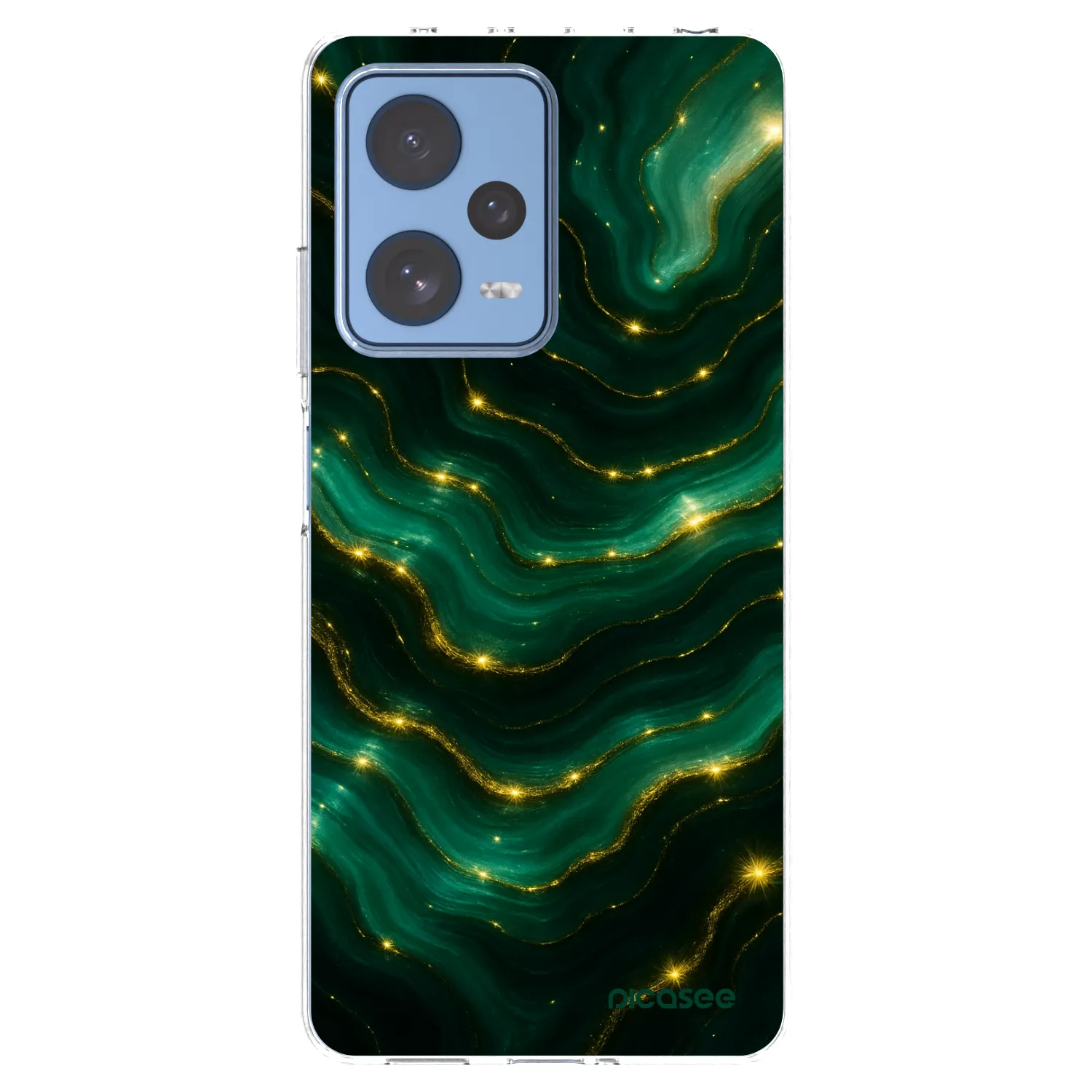 Picasee silikónový prehľadný obal pre Xiaomi Redmi Note 12 Pro 5G - Emerald