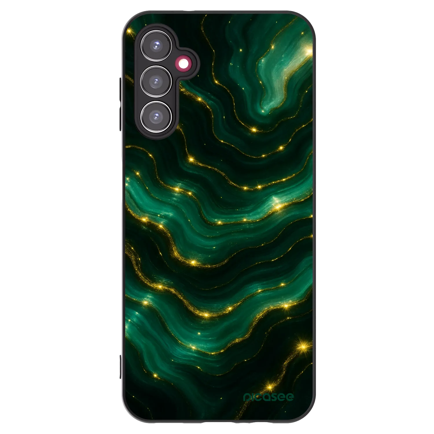 Picasee silikónový čierny obal pre Samsung Galaxy A14 4G A145R - Emerald