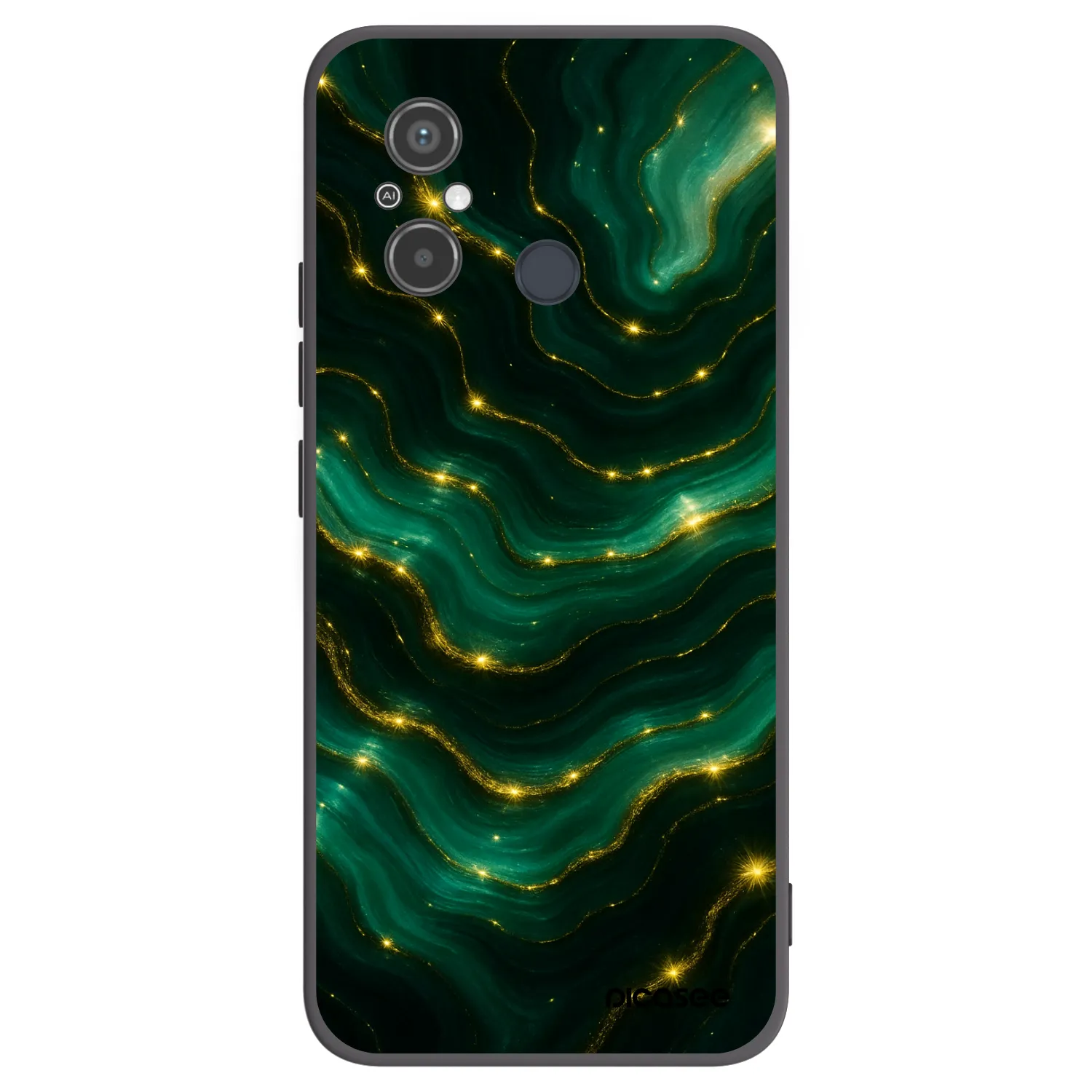 Picasee silikónový čierny obal pre Xiaomi Redmi 12C - Emerald