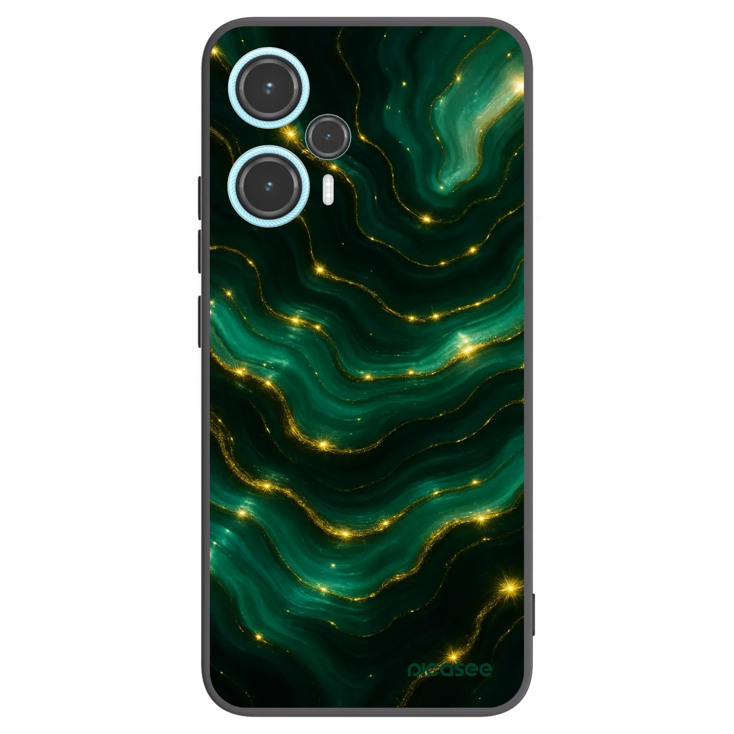 Picasee silikónový čierny obal pre Xiaomi Poco F5 - Emerald