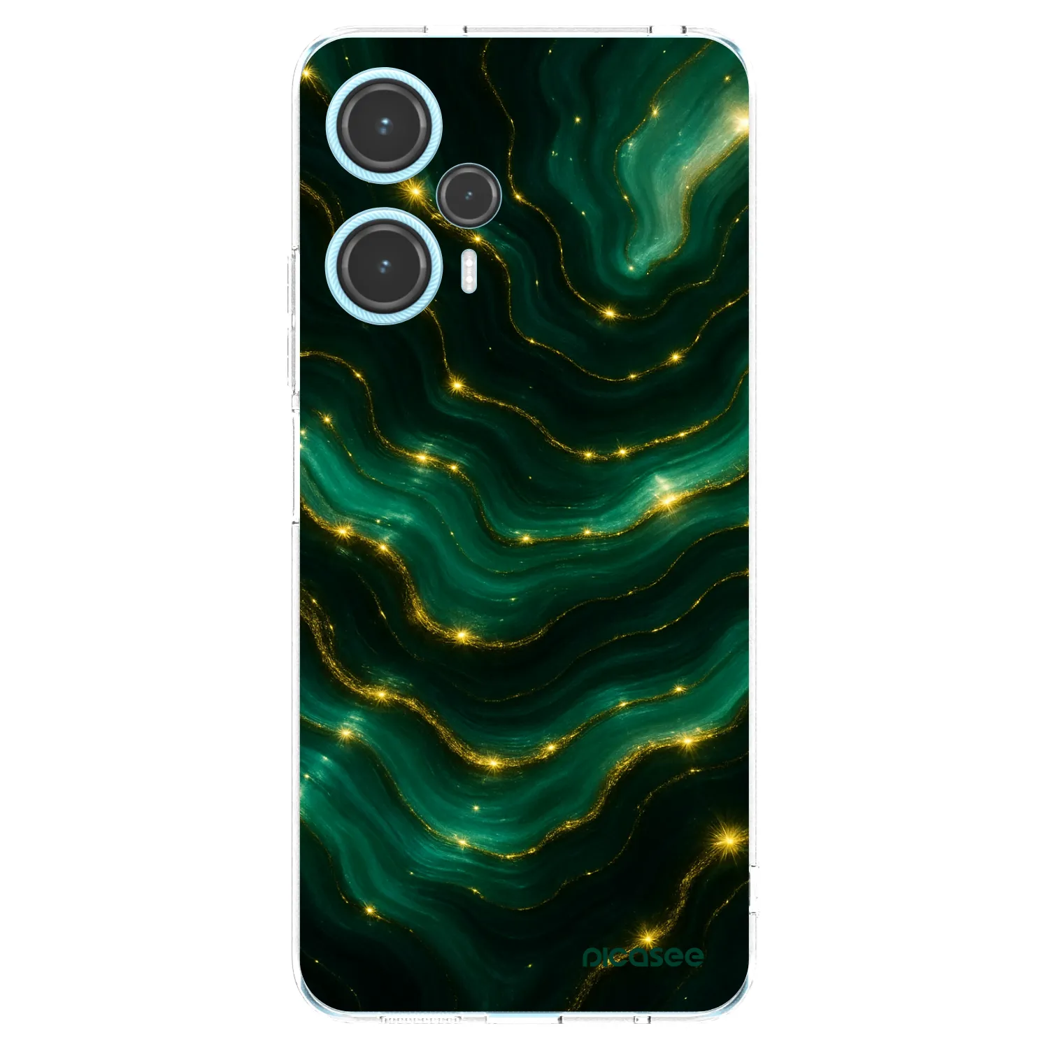 Picasee silikónový prehľadný obal pre Xiaomi Poco F5 - Emerald