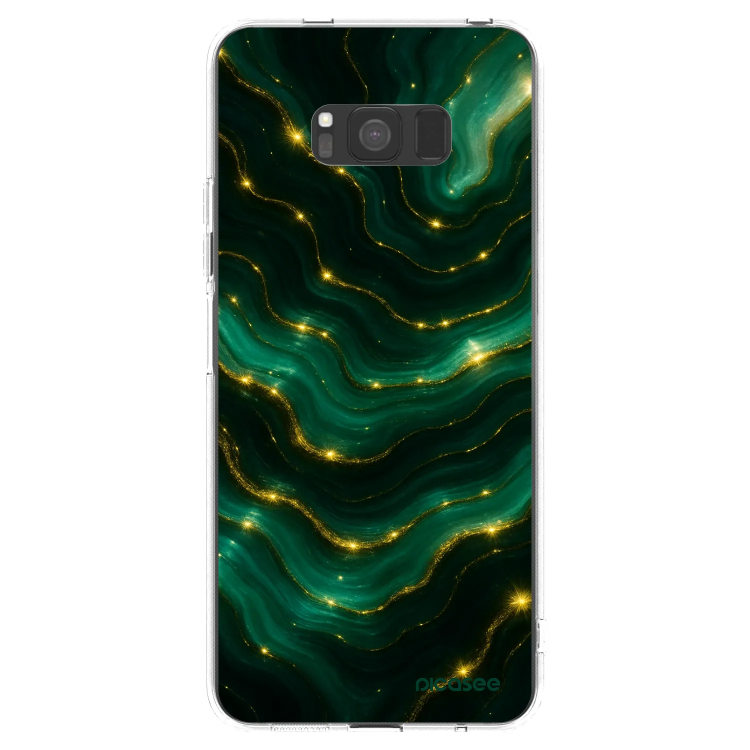 Picasee silikónový prehľadný obal pre Samsung Galaxy S8 G950F - Emerald