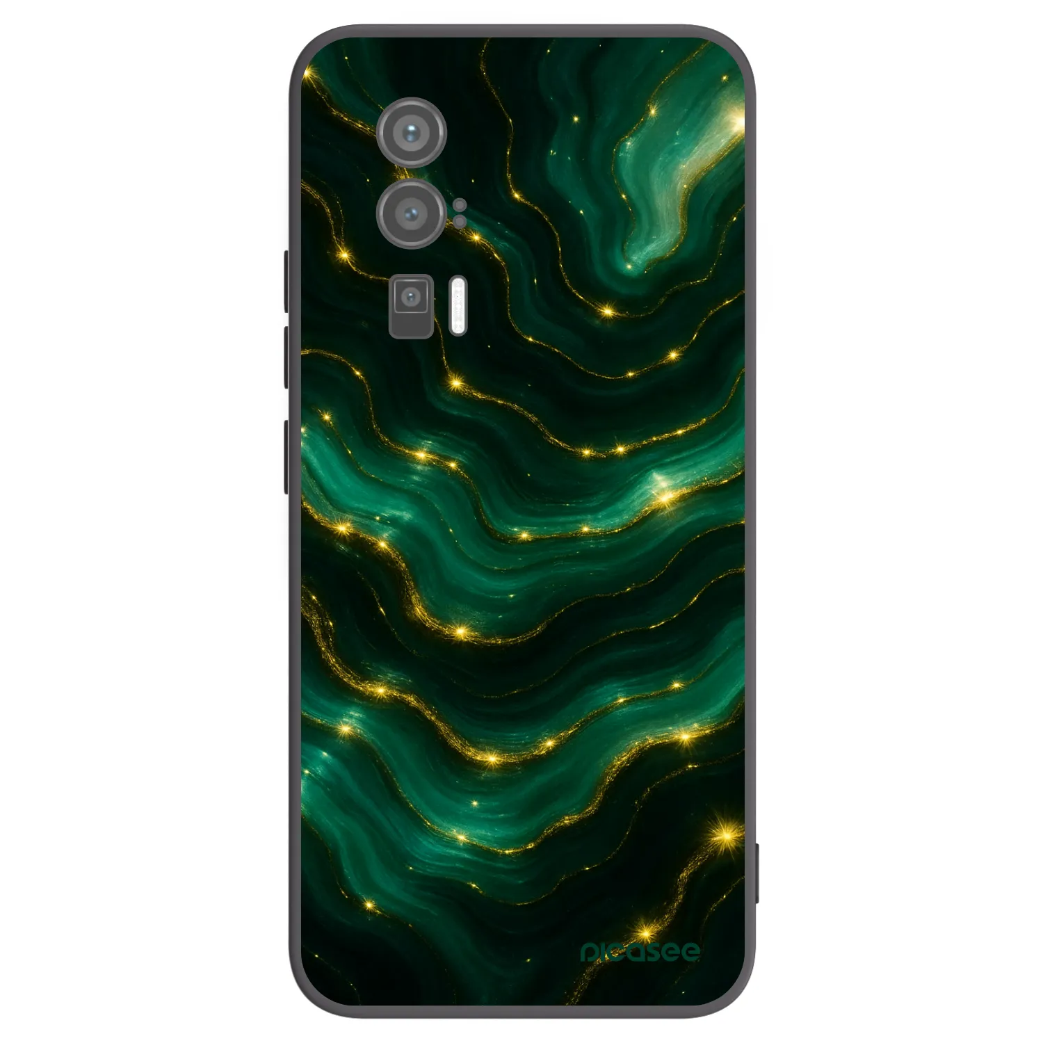 Picasee silikónový čierny obal pre Xiaomi Poco F5 Pro 5G - Emerald
