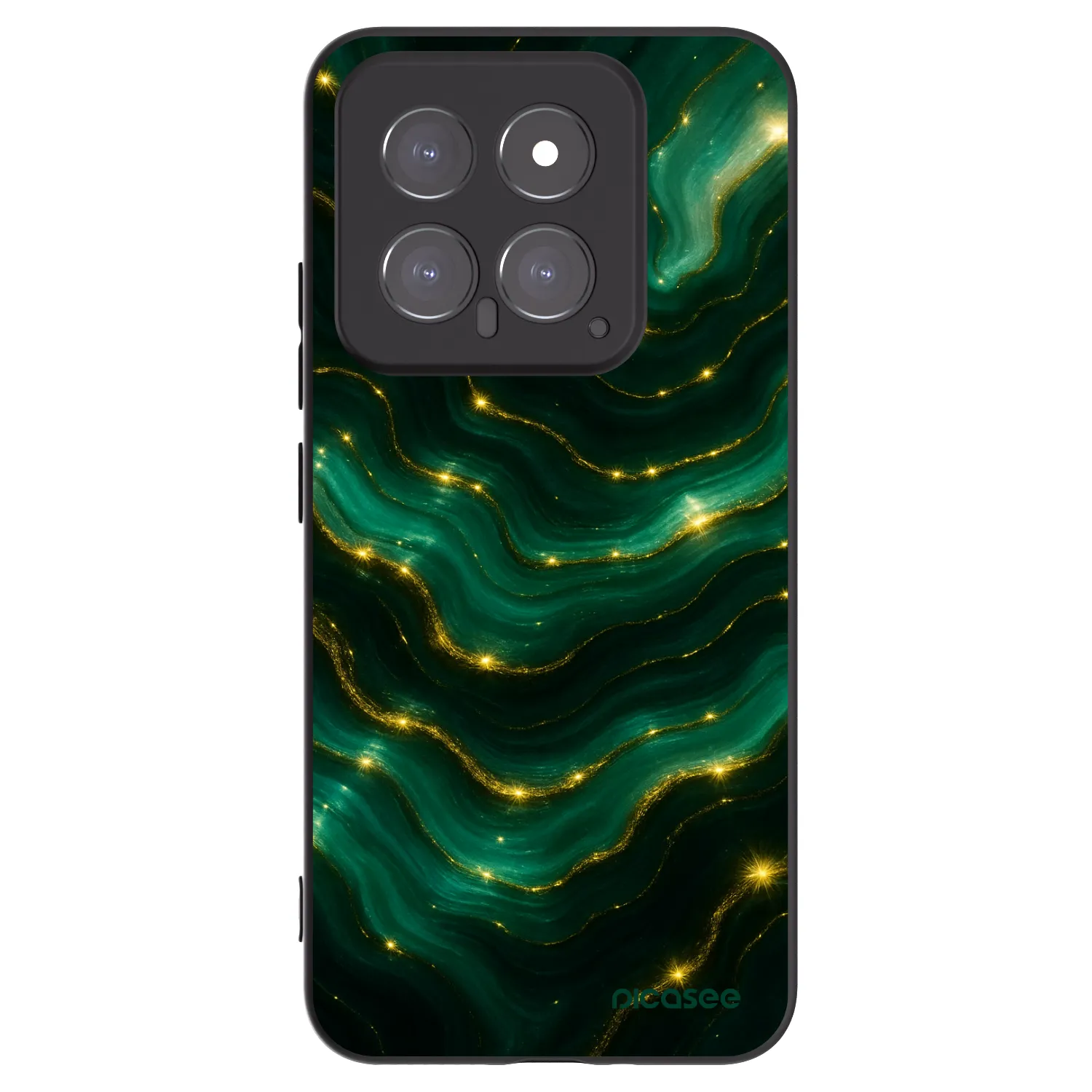 Picasee silikónový čierny obal pre Xiaomi 14 - Emerald