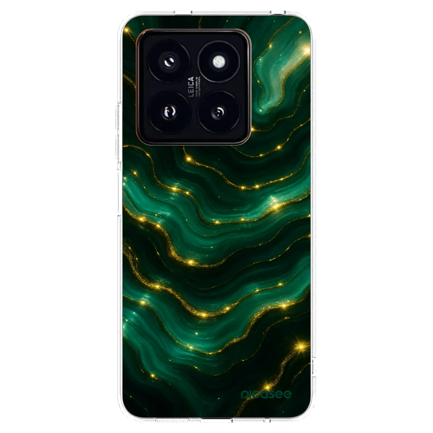 Silikónový prehľadný obal pre Xiaomi 14 Pro - Emerald